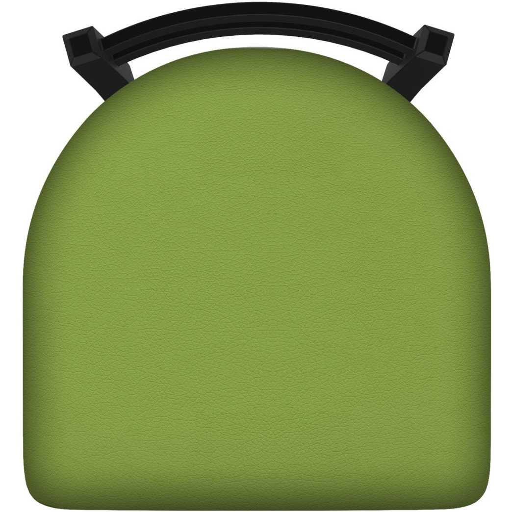 411 Jackie 30" Low Back Swivel Bar Stool with Black Wrinkle Finish and Canter Kiwi Green Seat