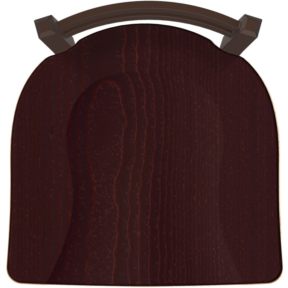 411 Jackie 30" Low Back Swivel Bar Stool with Bronze Finish and Dark Cherry Oak Seat