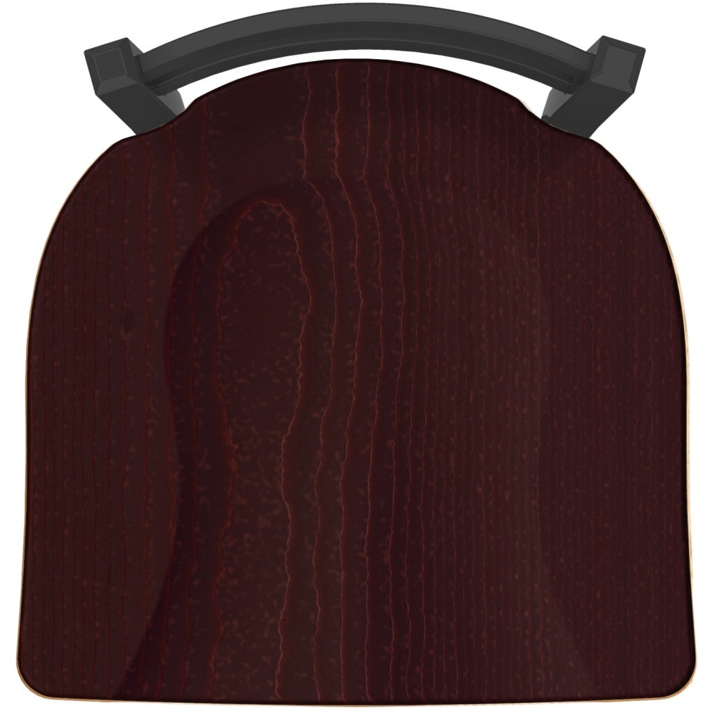 411 Jackie 30" Low Back Swivel Bar Stool with Pewter Finish and Dark Cherry Oak Seat