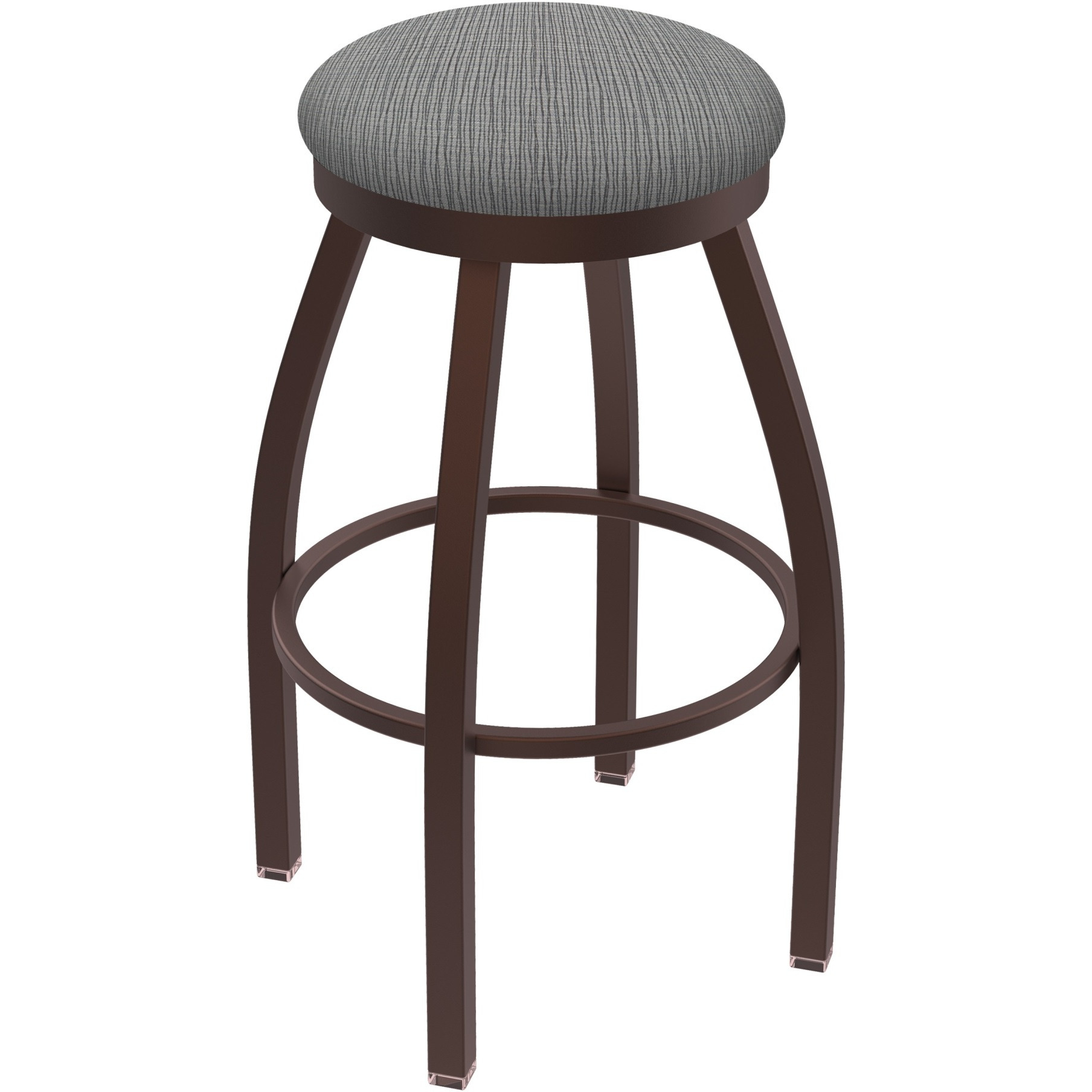 802 Misha 36" Swivel Extra Tall Bar Stool with Bronze Finish and Graph Alpine Seat