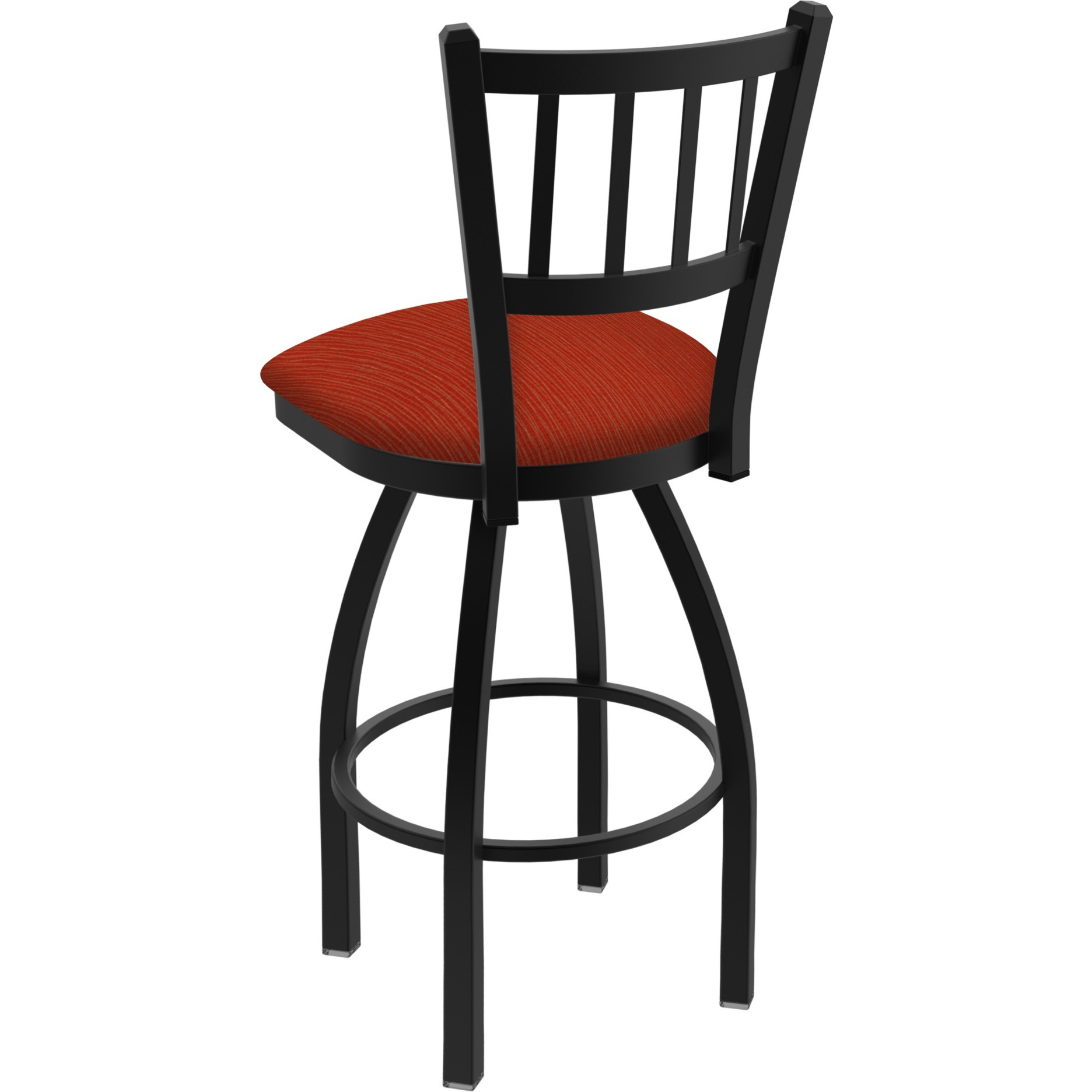 810 Contessa 25" Swivel Counter Stool with Black Wrinkle Finish and Graph Poppy Seat