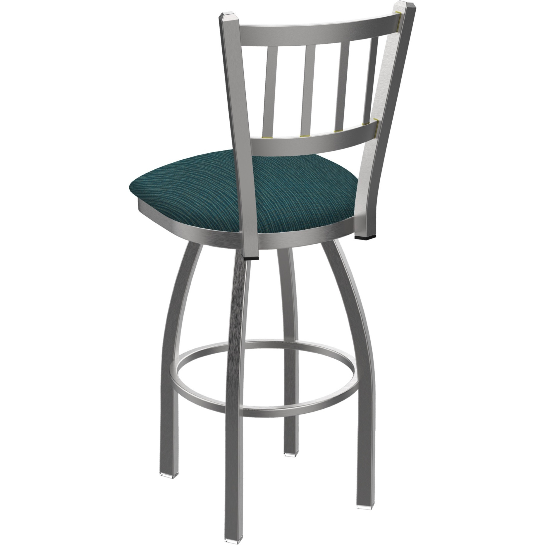 810 Contessa Stainless Steel 25" Swivel Counter Stool with Graph Tidal Seat