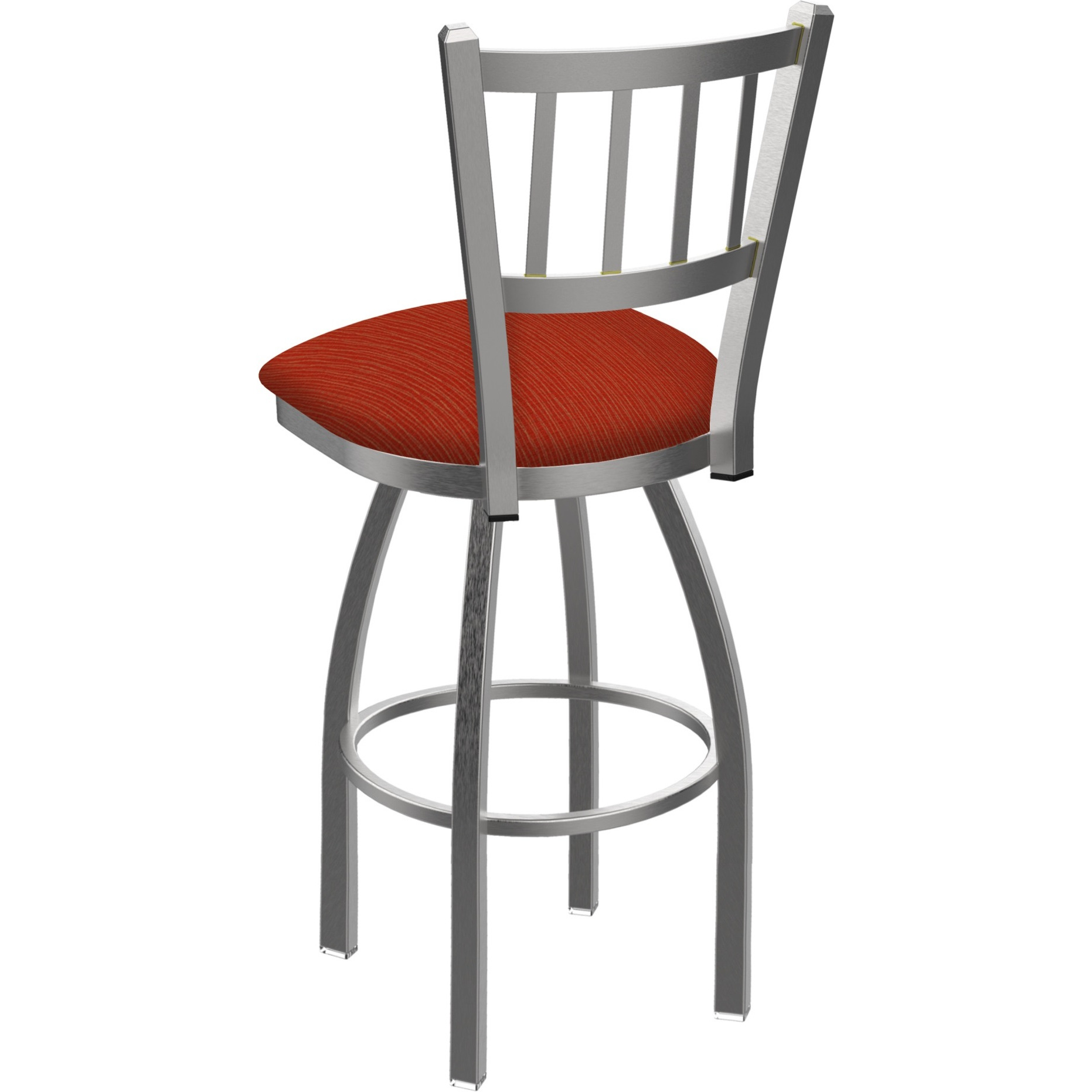 810 Contessa Stainless Steel 30" Swivel Bar Stool with Graph Poppy Seat