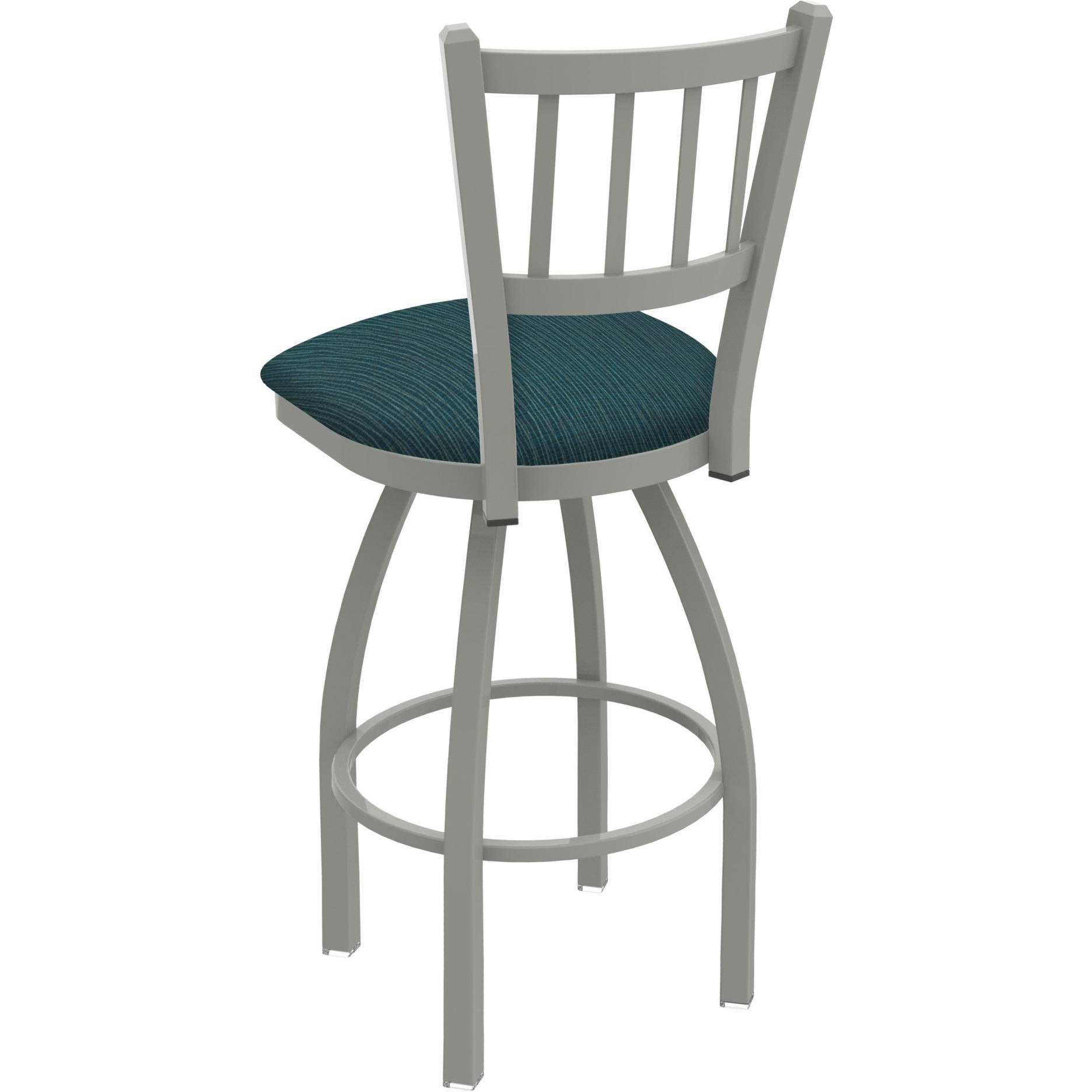 810 Contessa 36" Swivel Bar Stool with Anodized Nickel Finish and Graph Tidal Seat