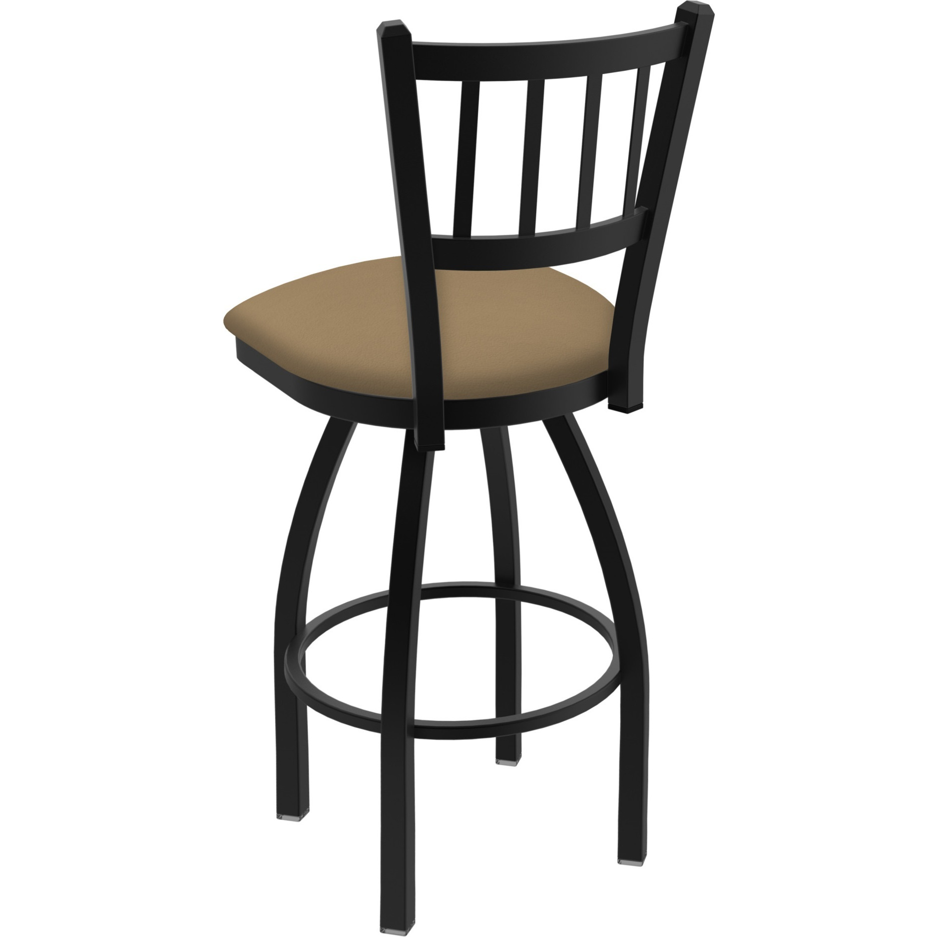 810 Contessa 36" Swivel Bar Stool with Black Wrinkle Finish and Canter Sand Seat