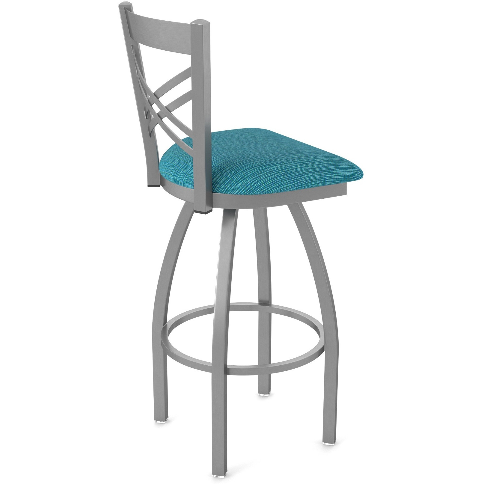 820 Catalina Stainless Steel 25" Swivel Counter Stool with Graph Tidal Seat