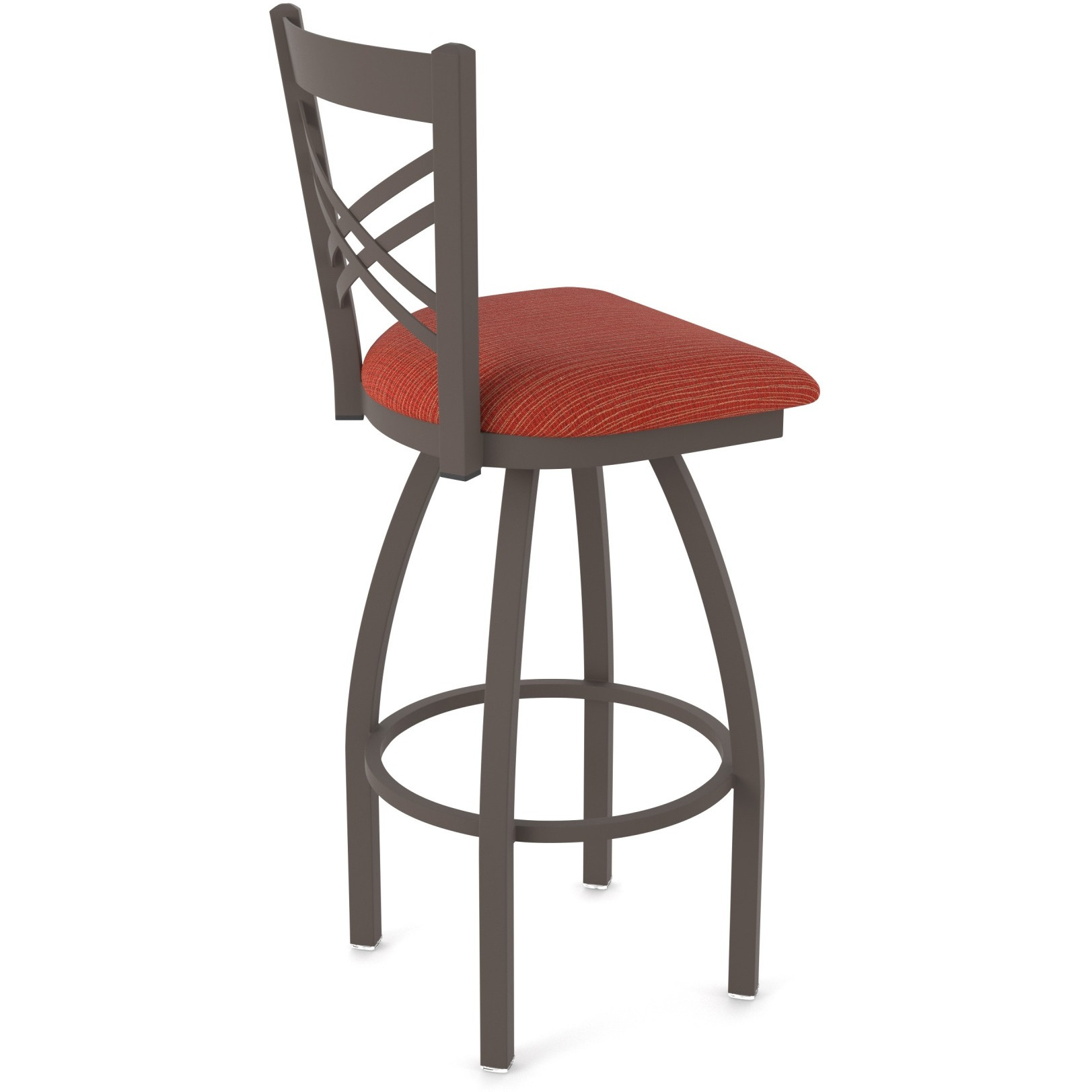 820 Catalina 30" Swivel Bar Stool with Bronze Finish and Graph Poppy Seat