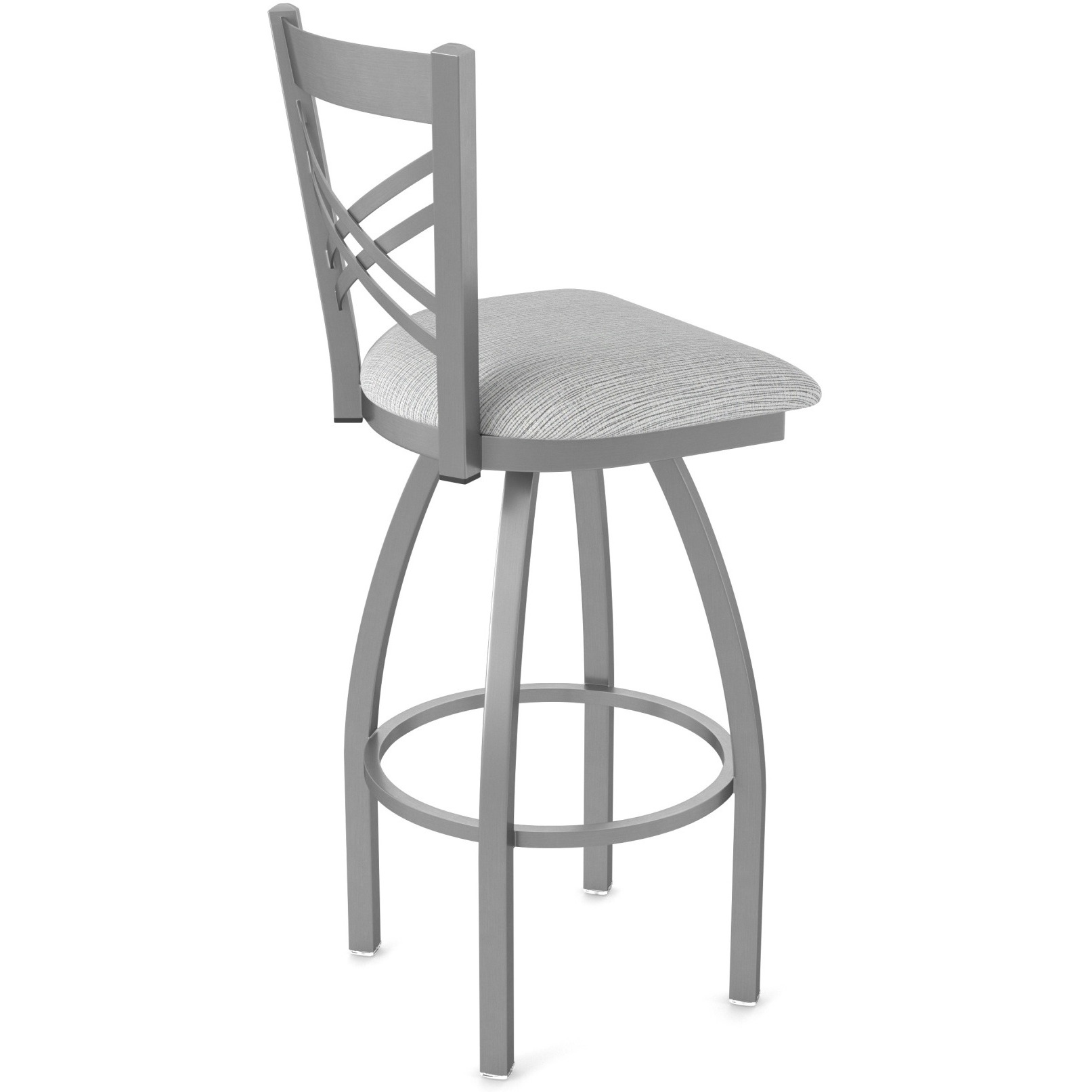 820 Catalina Stainless Steel 30" Swivel Bar Stool with Graph Alpine Seat