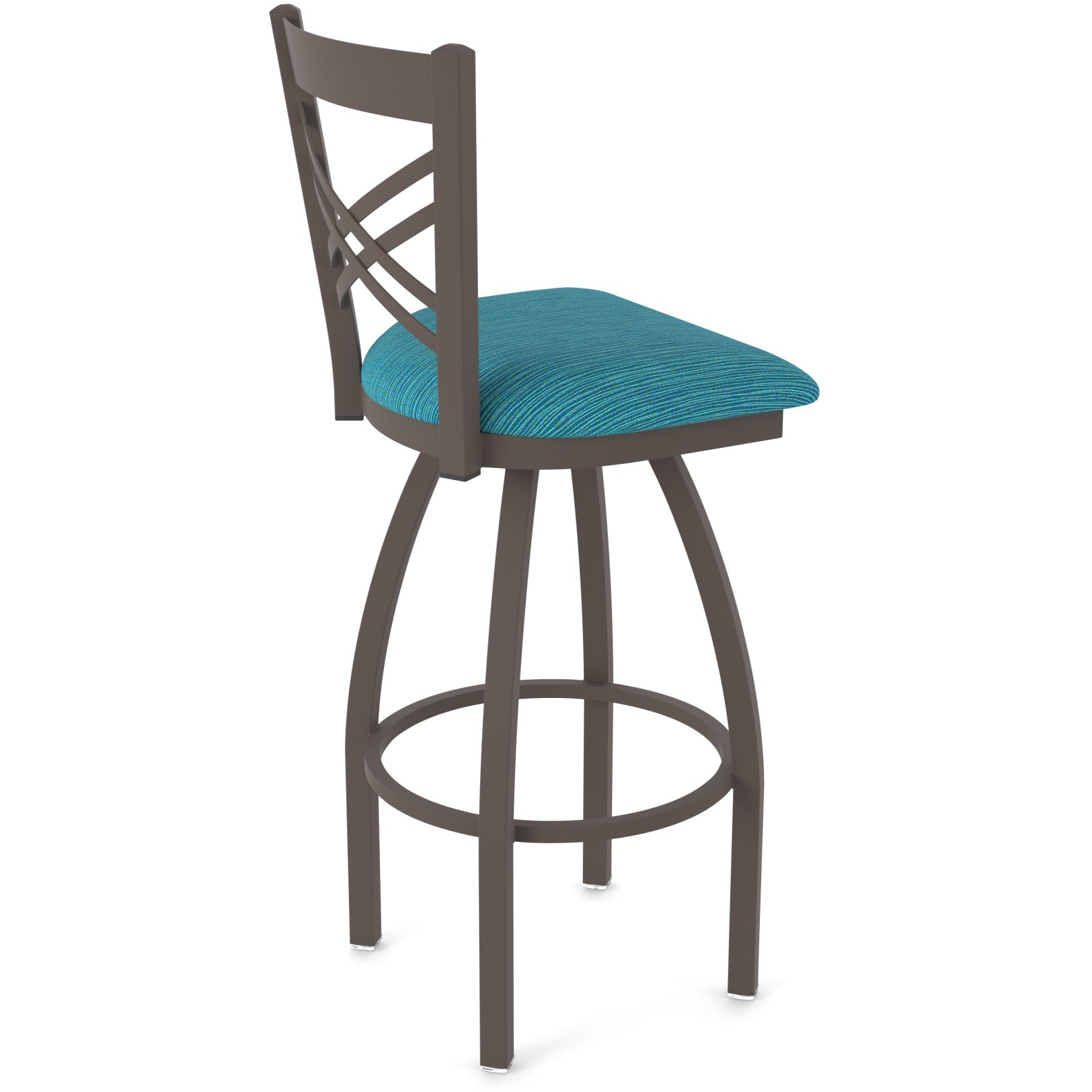 820 Catalina 36" Swivel Bar Stool with Bronze Finish and Graph Tidal Seat