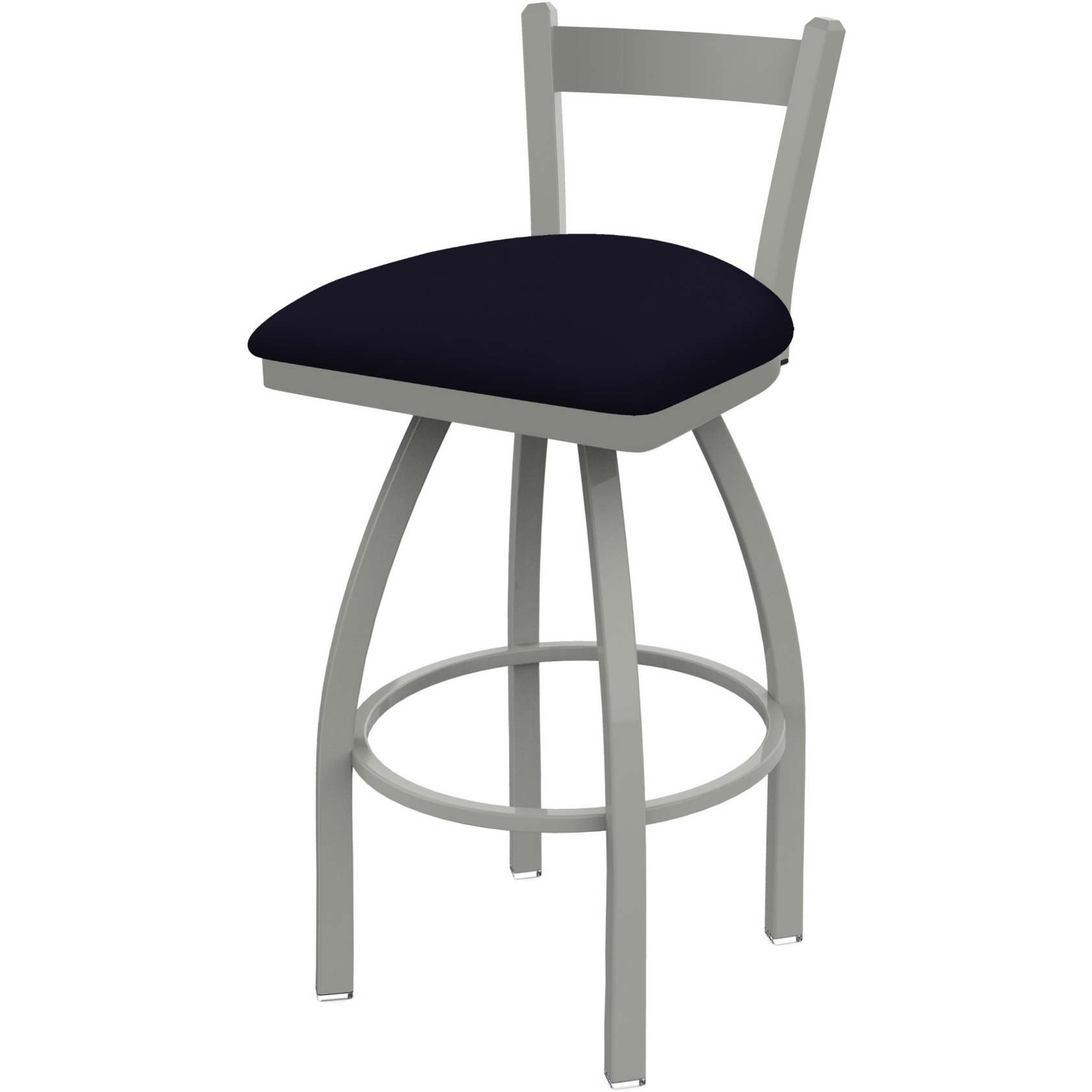 821 Catalina 30" Low Back Swivel Bar Stool with Anodized Nickel Finish and Canter Twilight Seat