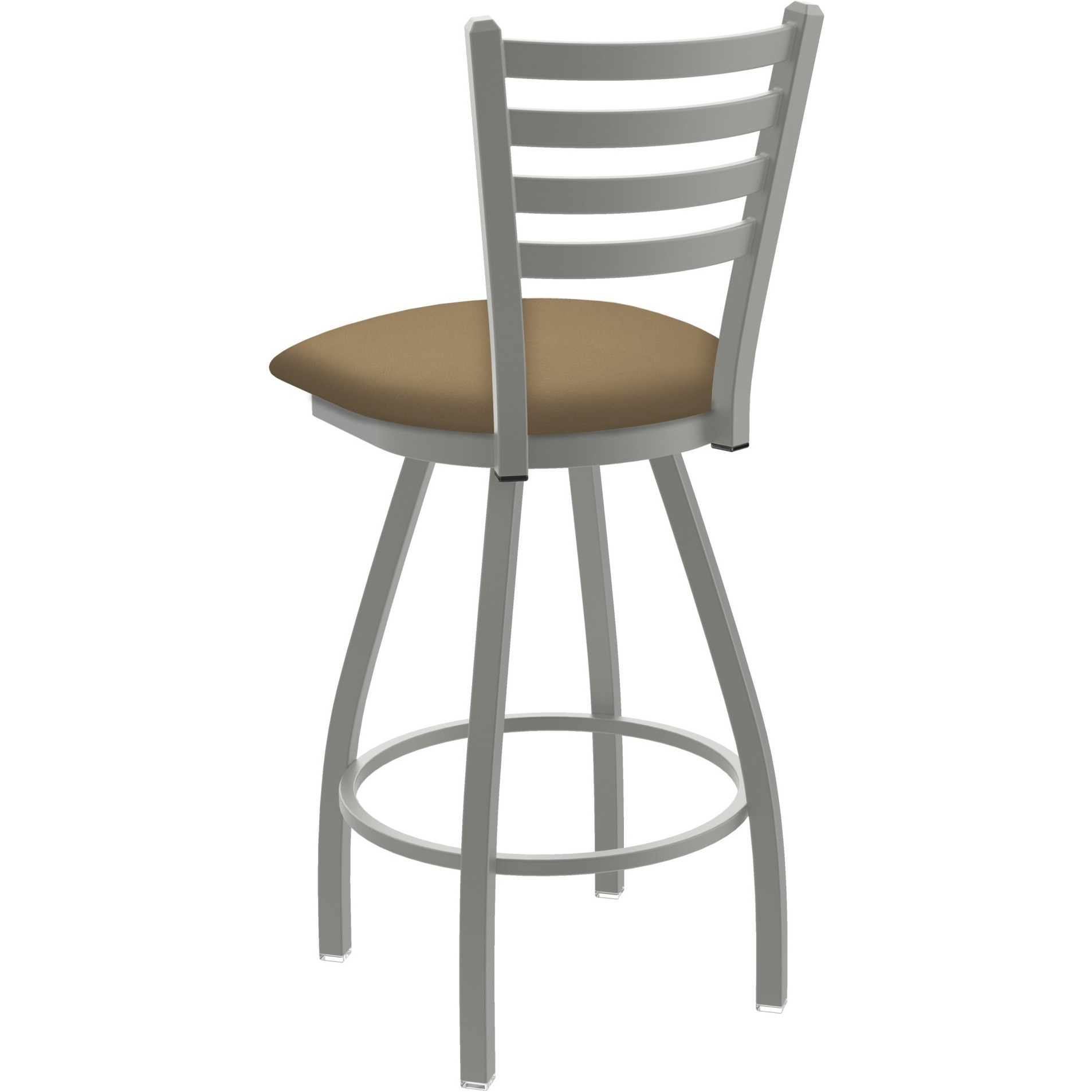 XL 410 Jackie 25" Swivel Counter Stool with Anodized Nickel Finish and Canter Sand Seat