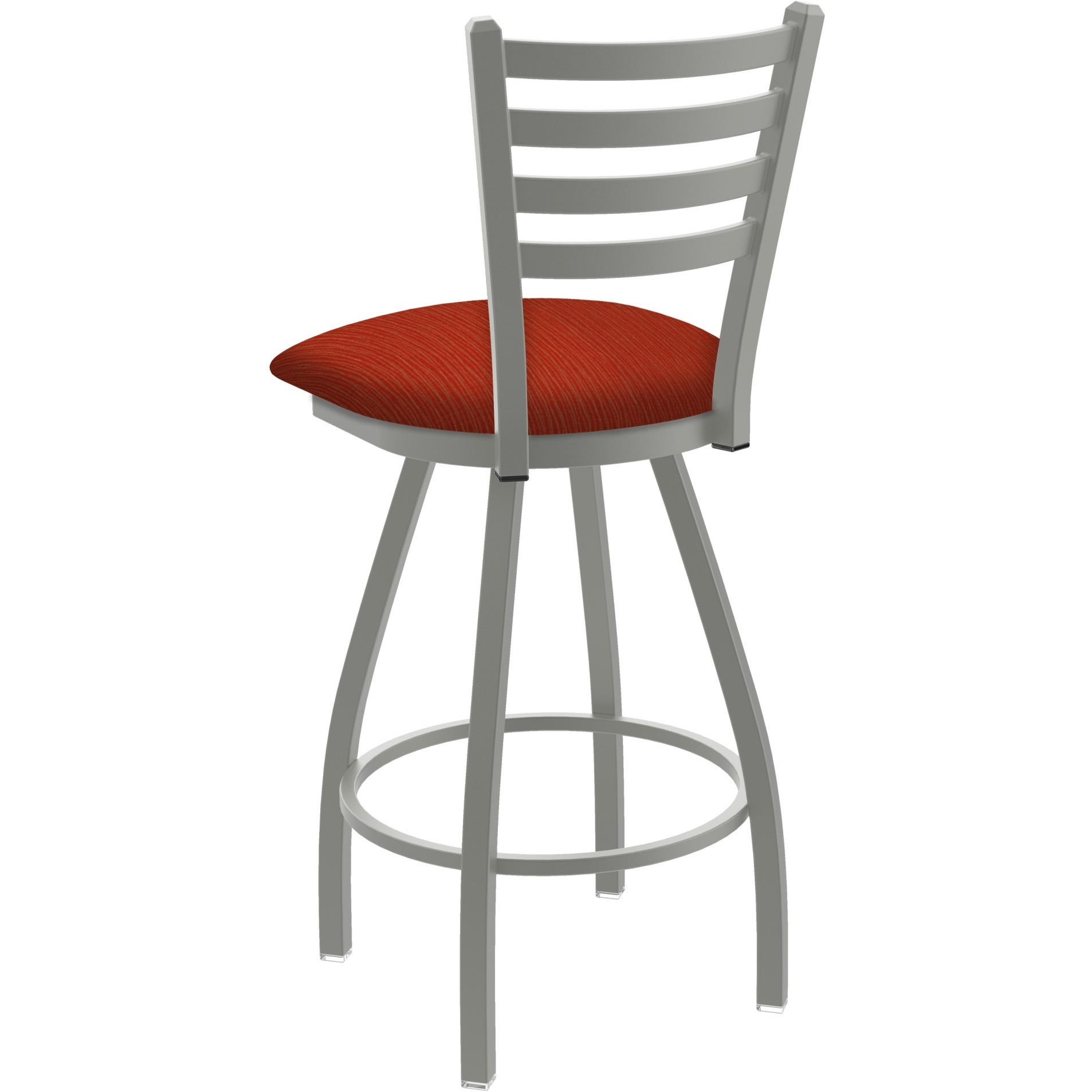 XL 410 Jackie 25" Swivel Counter Stool with Anodized Nickel Finish and Graph Poppy Seat