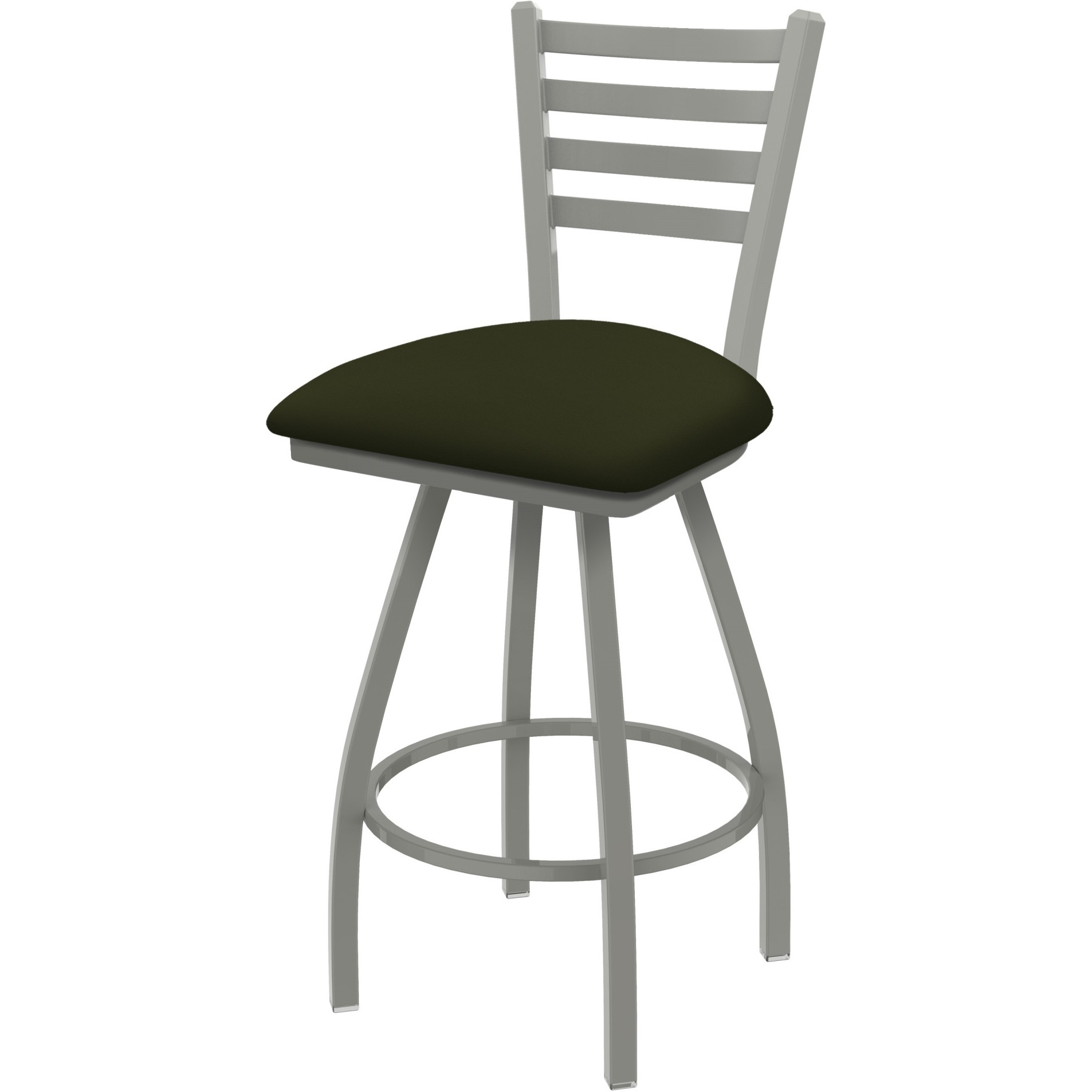 XL 410 Jackie 30" Swivel Bar Stool with Anodized Nickel Finish and Canter Pine Seat