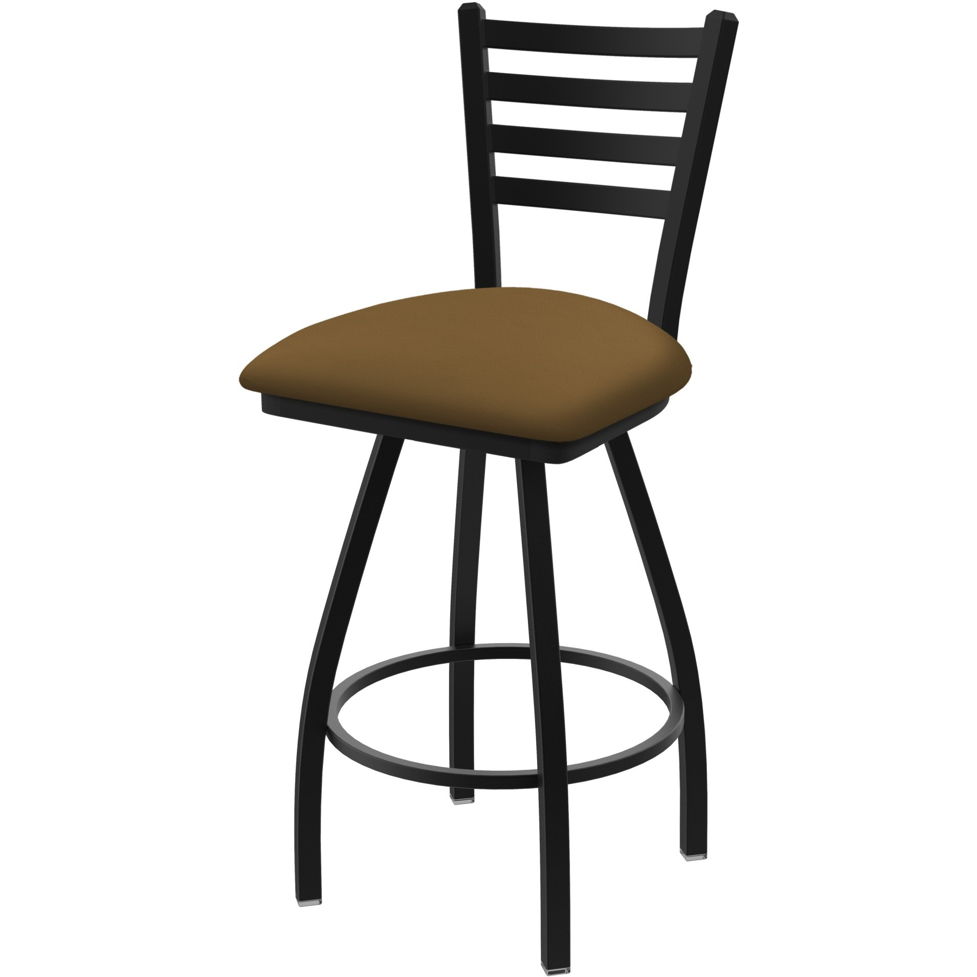 XL 410 Jackie 30" Swivel Bar Stool with Black Wrinkle Finish and Canter Saddle Seat