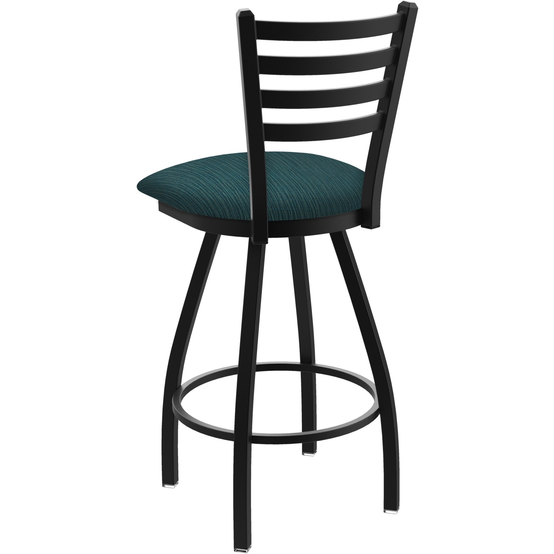XL 410 Jackie 30" Swivel Bar Stool with Black Wrinkle Finish and Graph Tidal Seat
