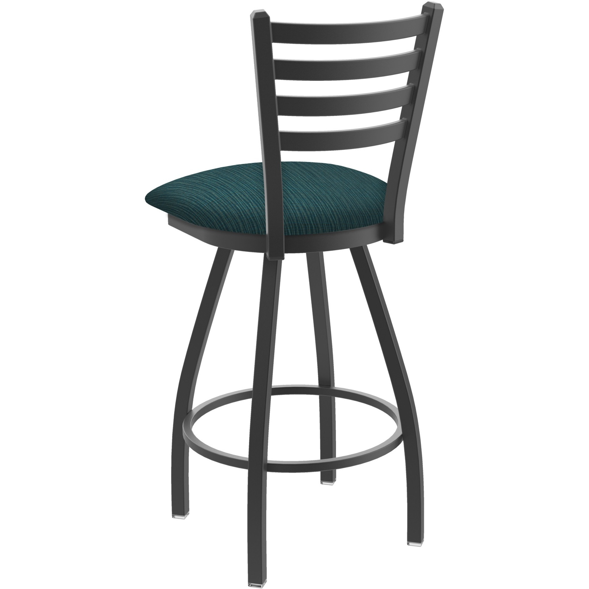 XL 410 Jackie 30" Swivel Bar Stool with Pewter Finish and Graph Tidal Seat