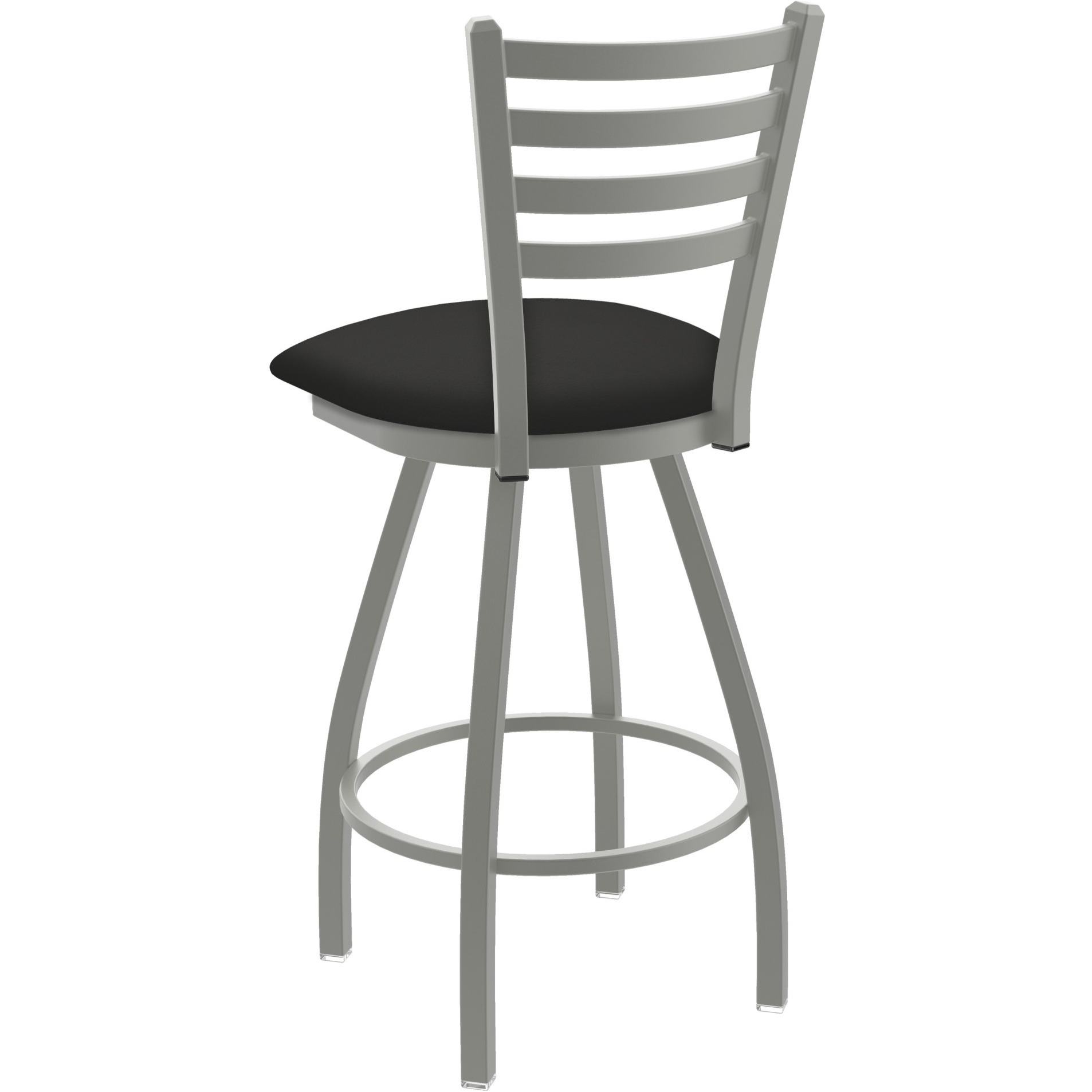 XL 410 Jackie 36" Swivel Extra Tall Bar Stool with Anodized Nickel Finish and Canter Iron Seat