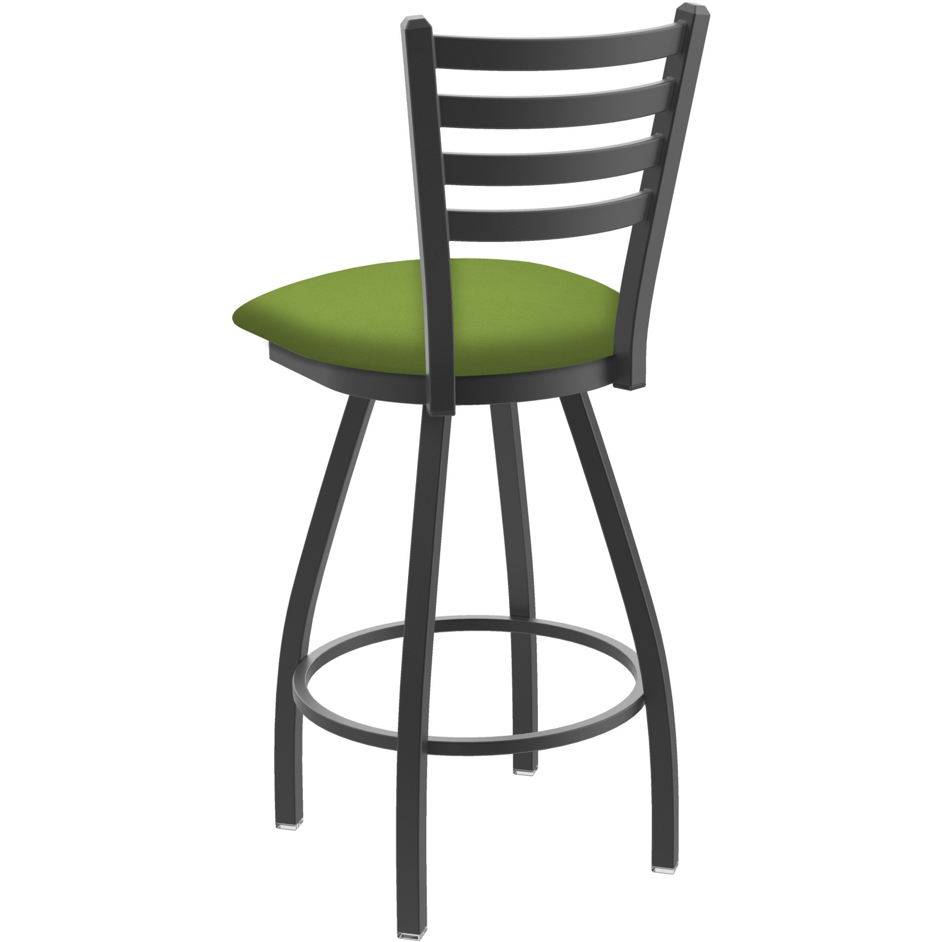 XL 410 Jackie 36" Swivel Extra Tall Bar Stool with Pewter Finish and Canter Kiwi Green Seat