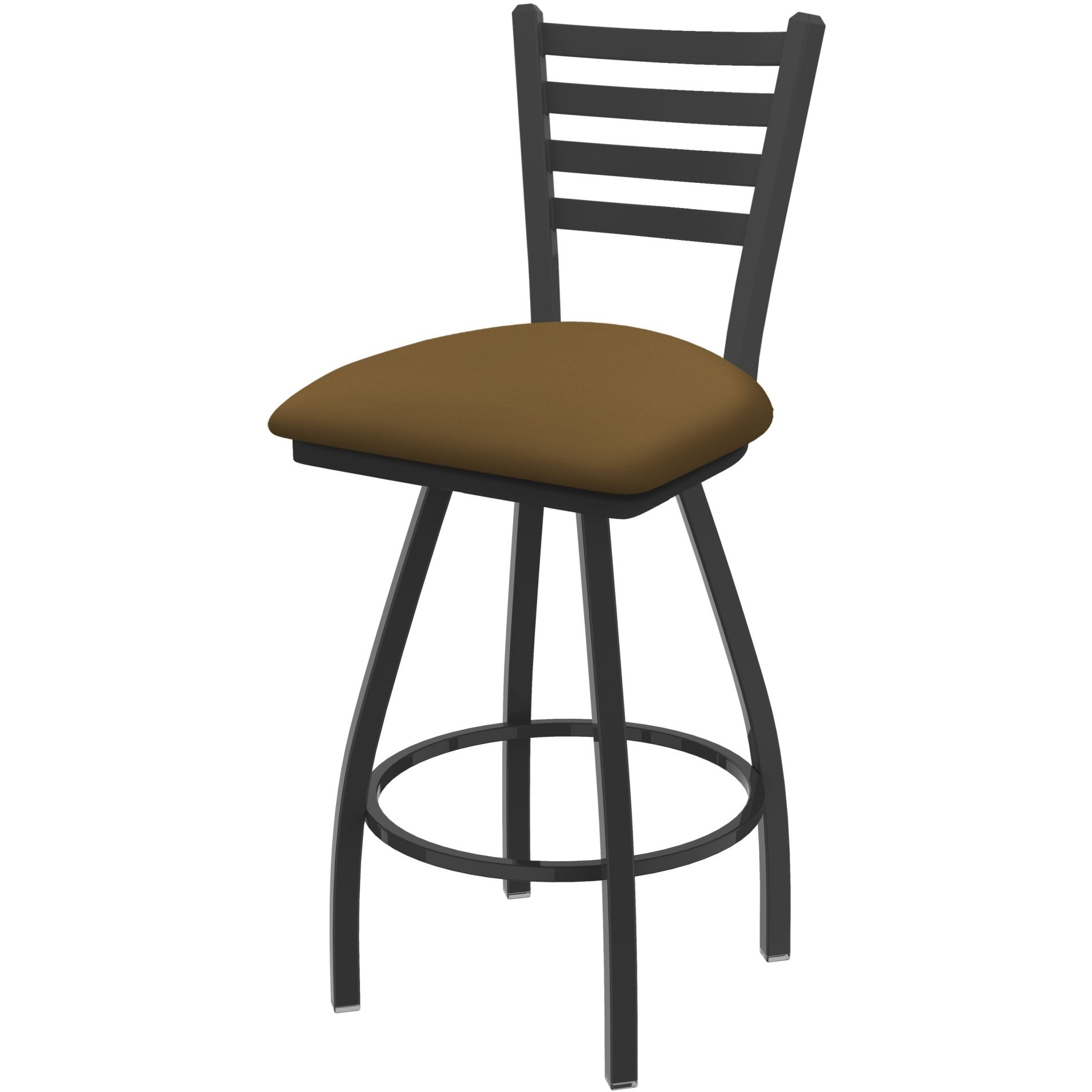 XL 410 Jackie 36" Swivel Extra Tall Bar Stool with Pewter Finish and Canter Saddle Seat