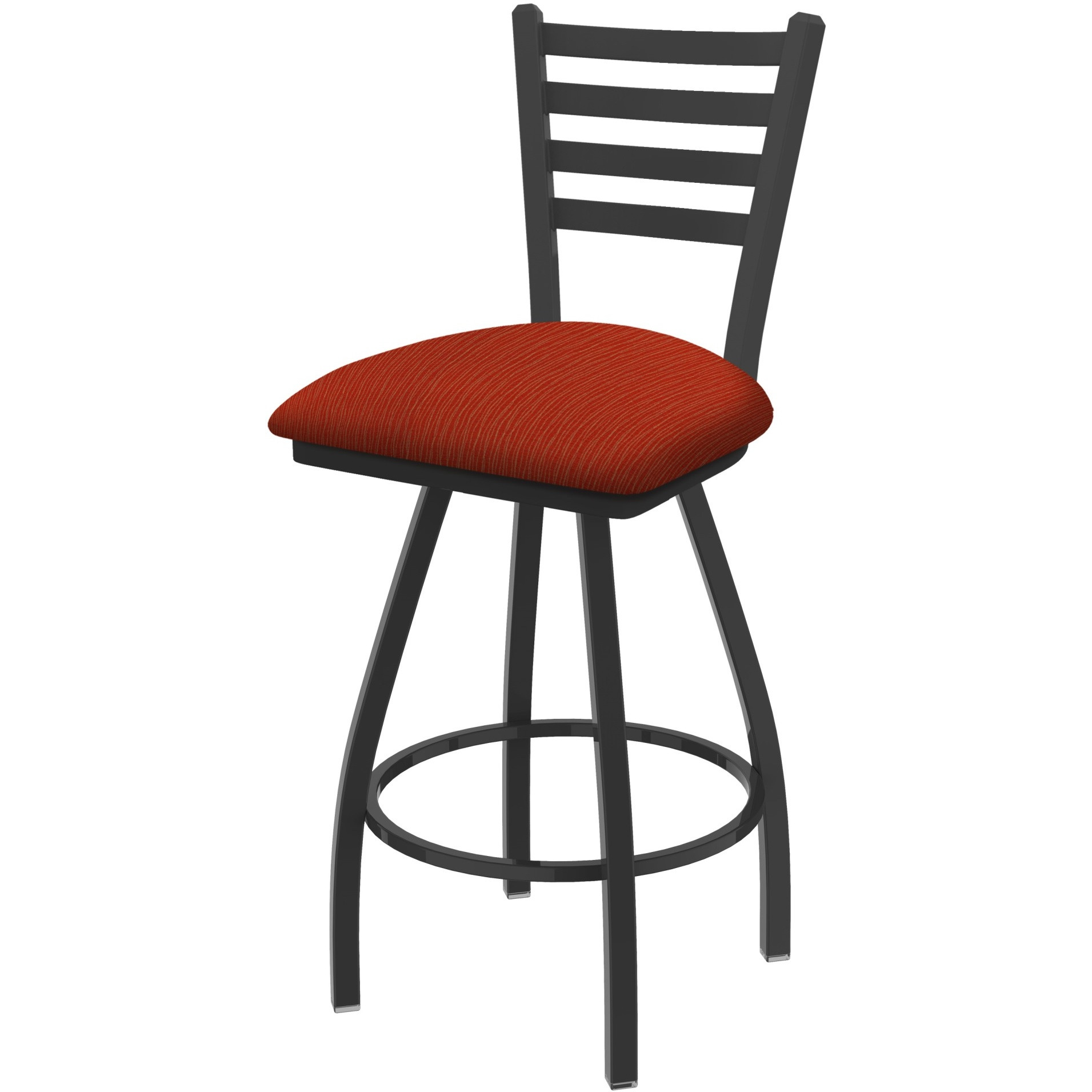 XL 410 Jackie 36" Swivel Extra Tall Bar Stool with Pewter Finish and Graph Poppy Seat