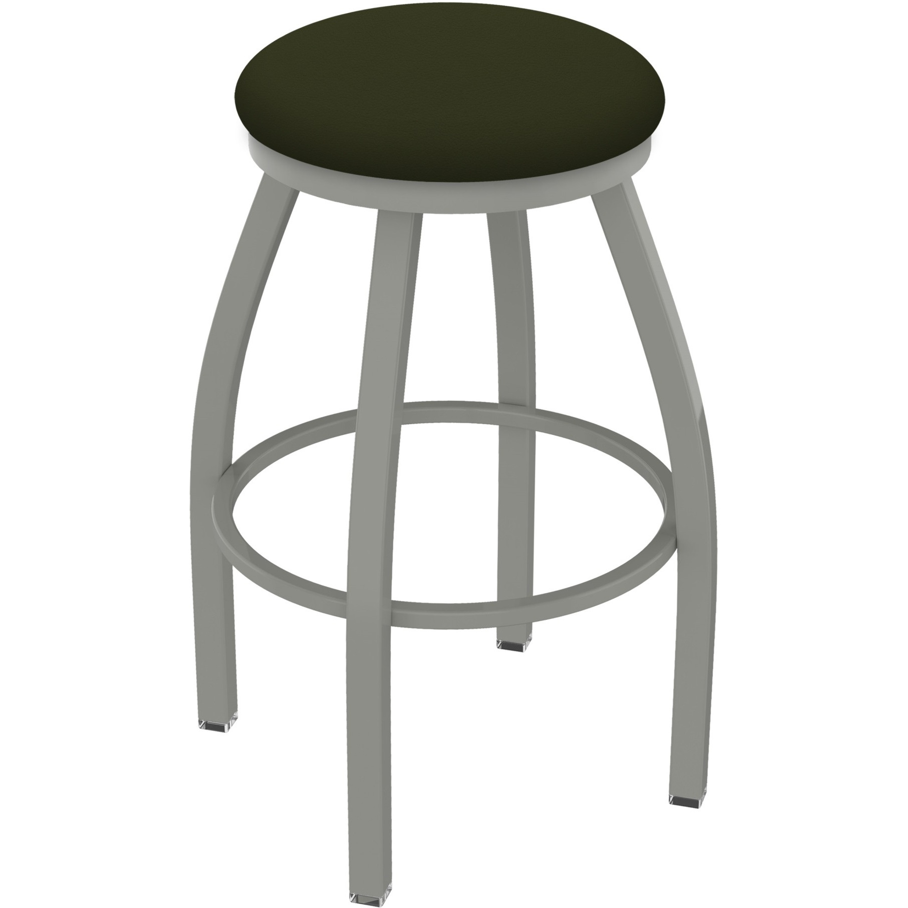 XL 802 Misha 30" Swivel Bar Stool with Anodized Nickel Finish and Canter Pine Seat