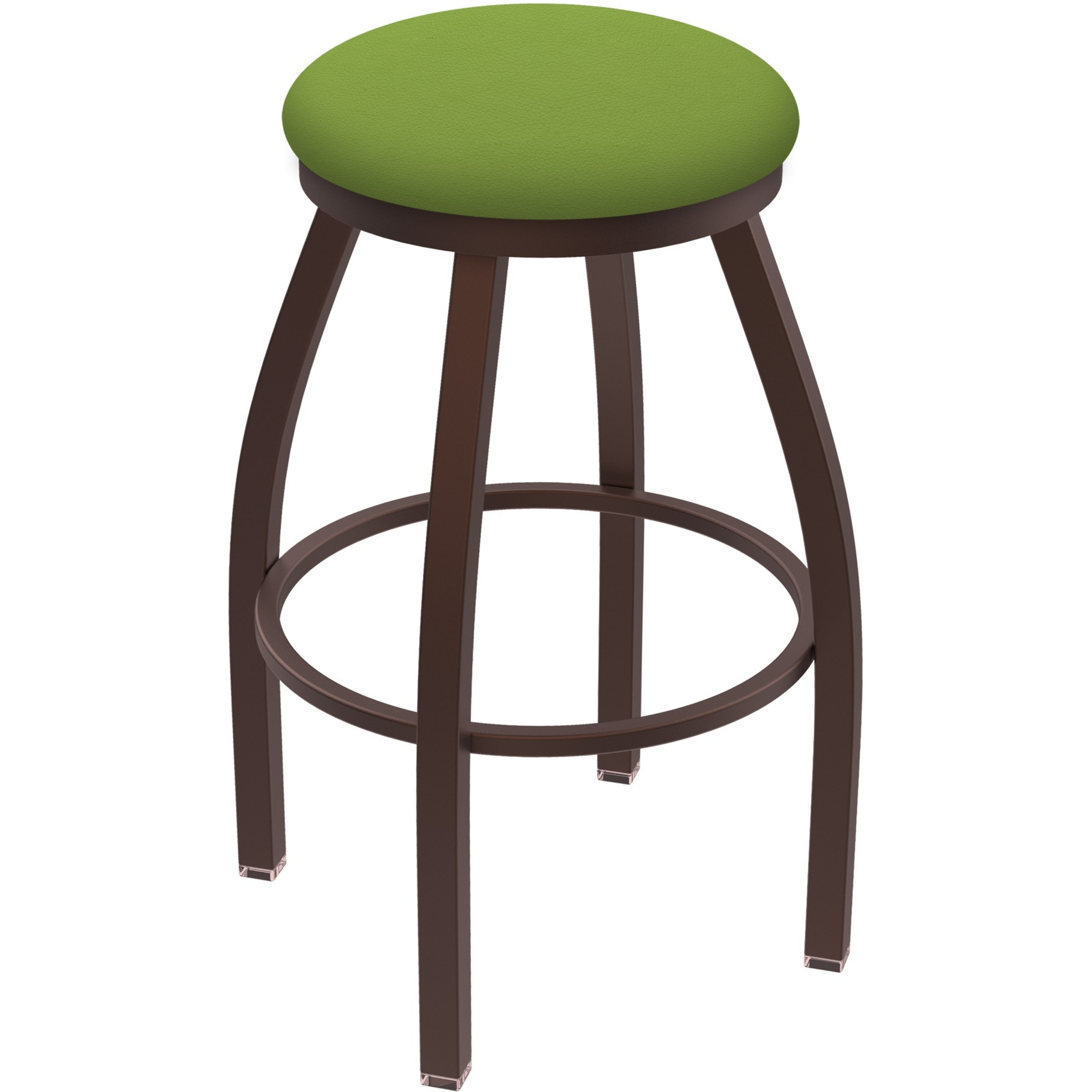 XL 802 Misha 30" Swivel Bar Stool with Bronze Finish and Canter Kiwi Green Seat
