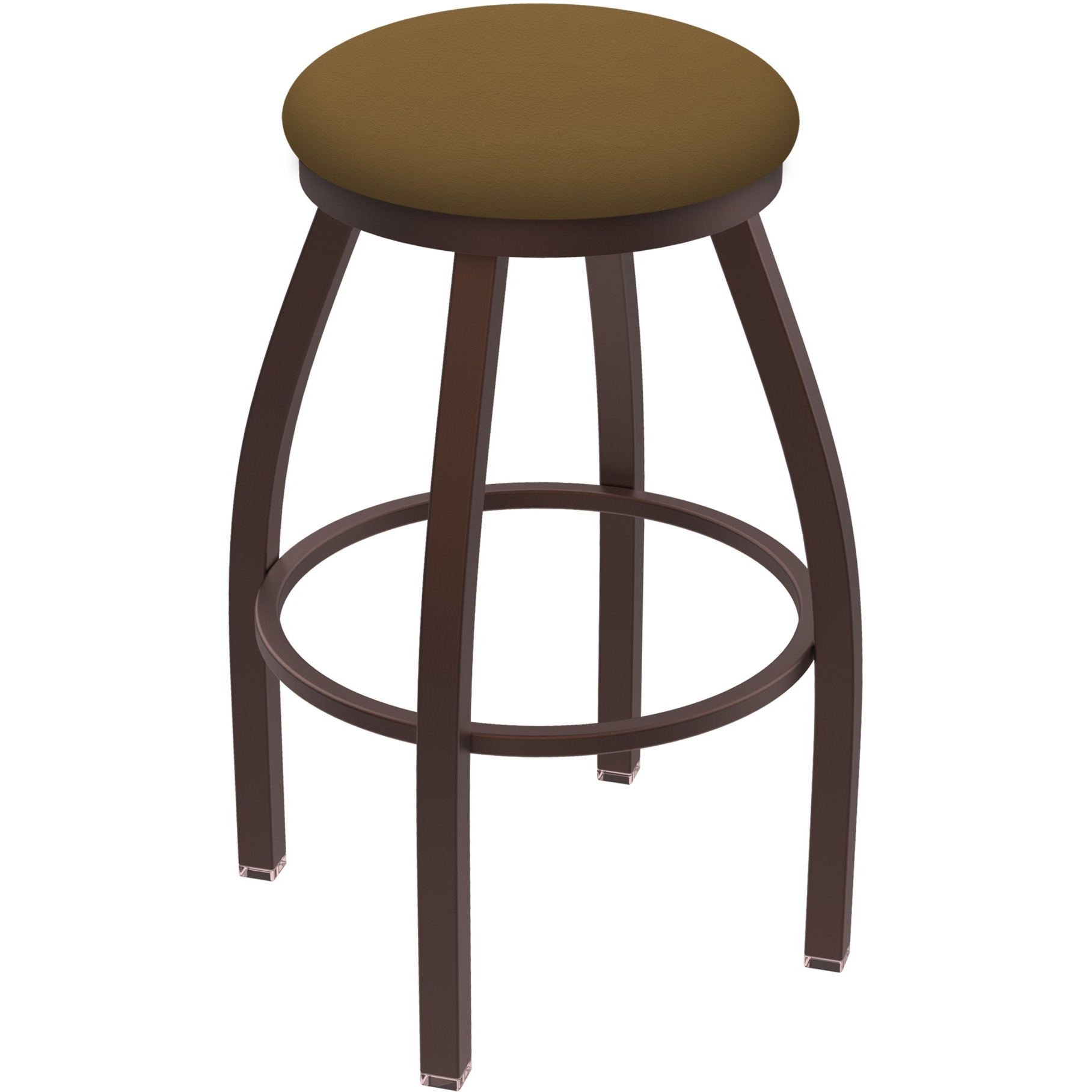 XL 802 Misha 30" Swivel Bar Stool with Bronze Finish and Canter Saddle Seat