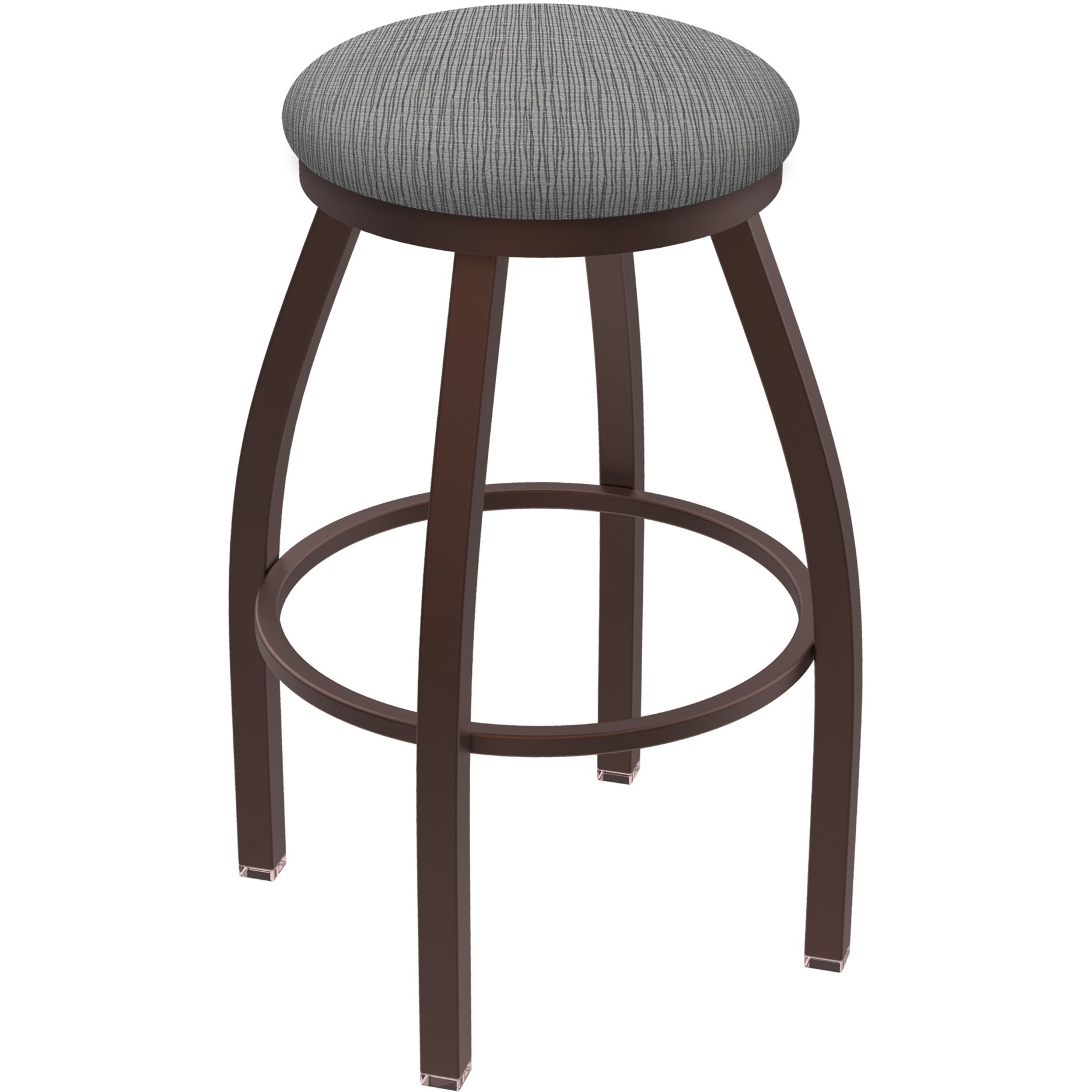XL 802 Misha 30" Swivel Bar Stool with Bronze Finish and Graph Alpine Seat