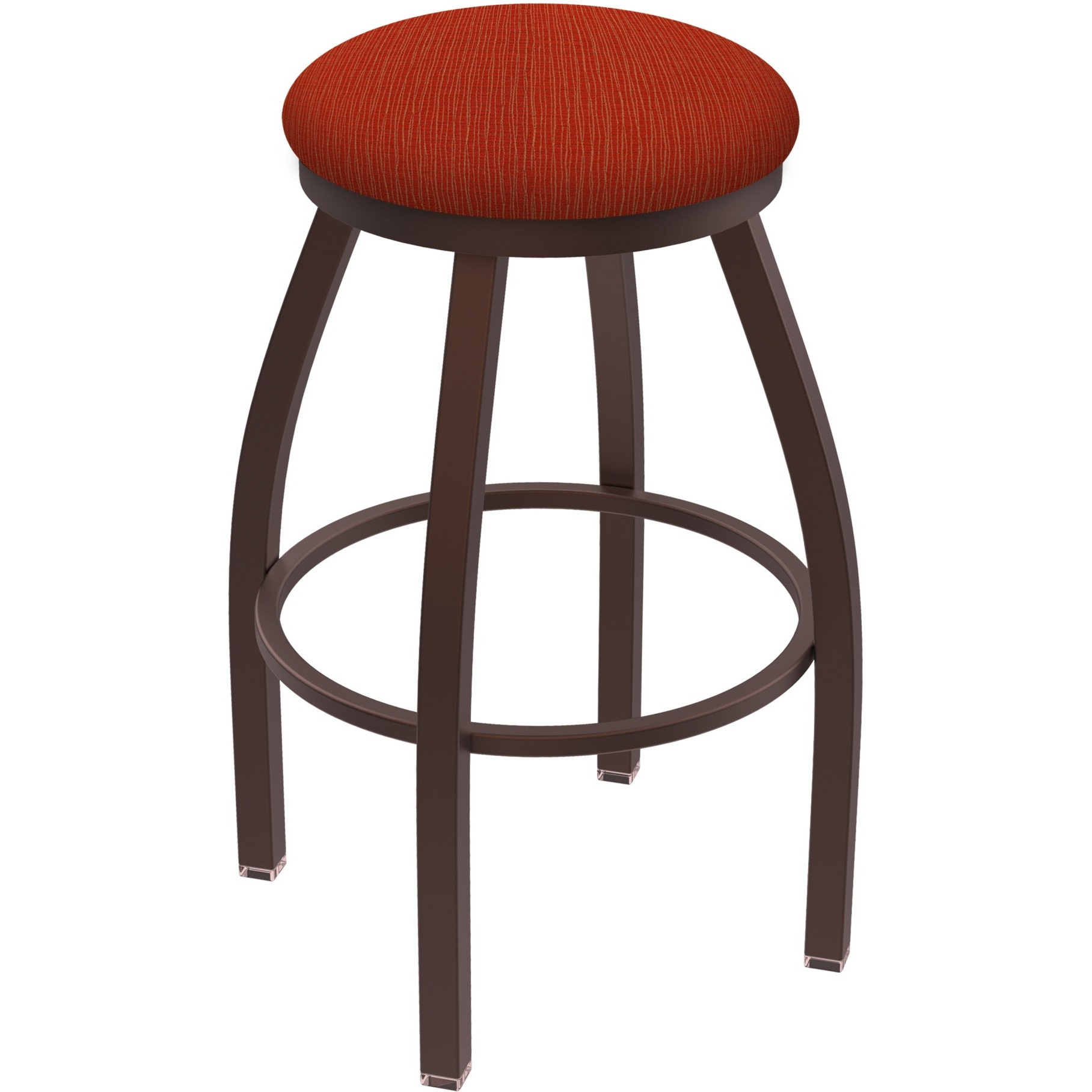 XL 802 Misha 30" Swivel Bar Stool with Bronze Finish and Graph Poppy Seat