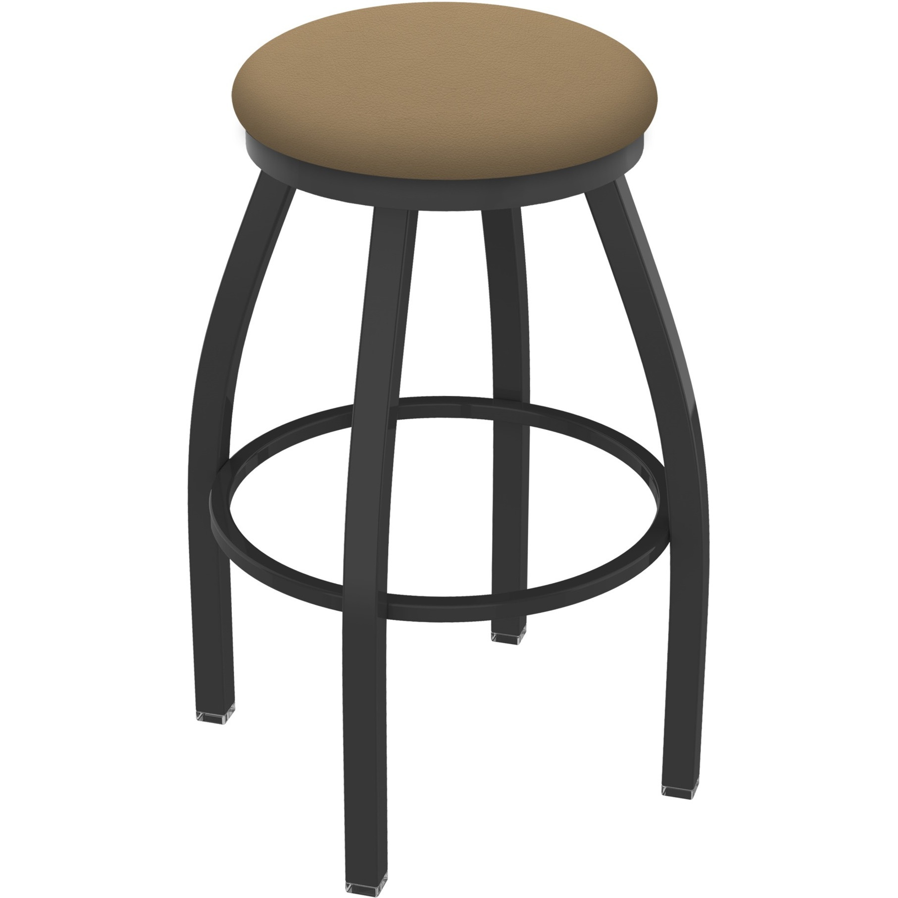 XL 802 Misha 30" Swivel Bar Stool with Pewter Finish and Canter Sand Seat