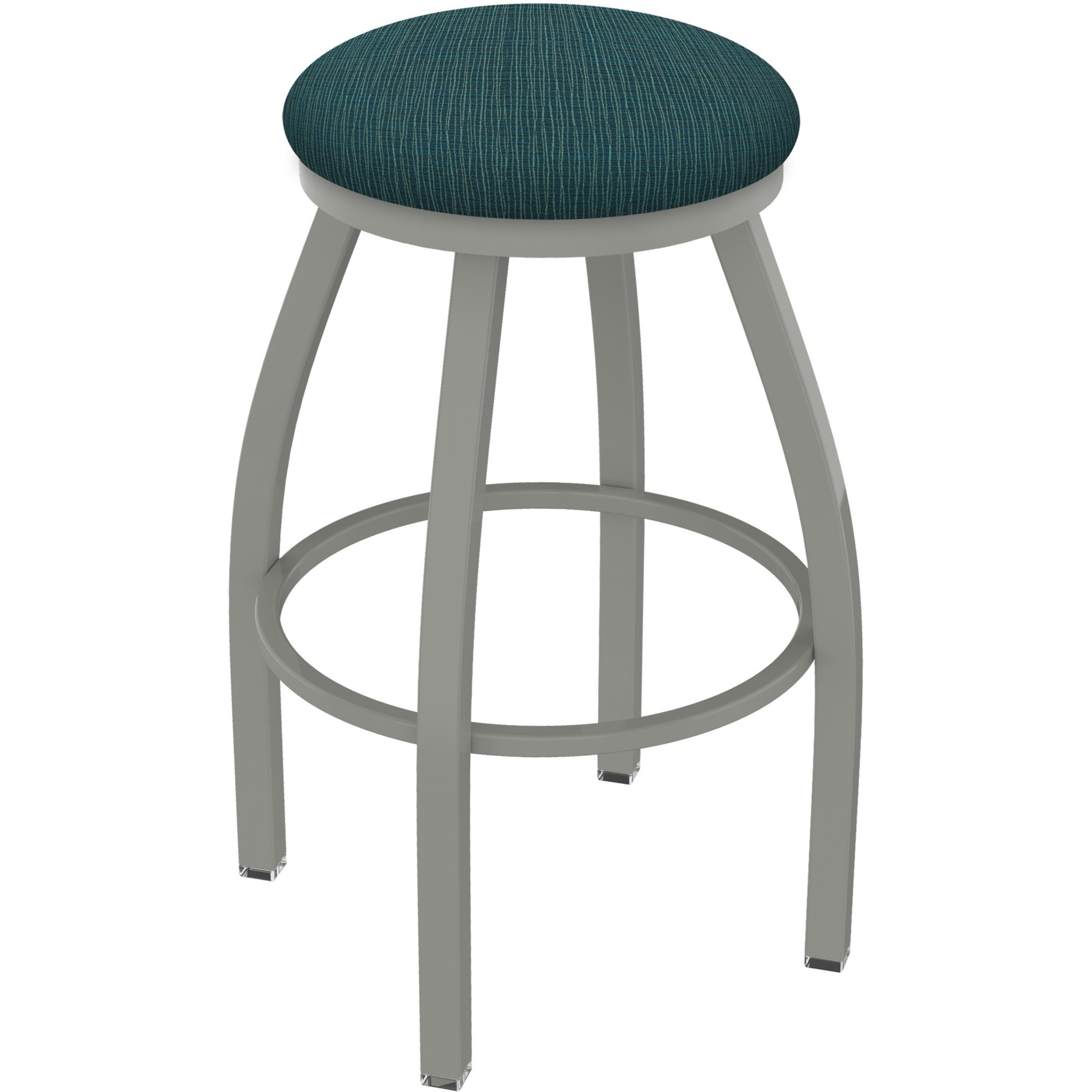 XL 802 Misha 36" Swivel Extra Tall Bar Stool with Anodized Nickel Finish and Graph Tidal Seat