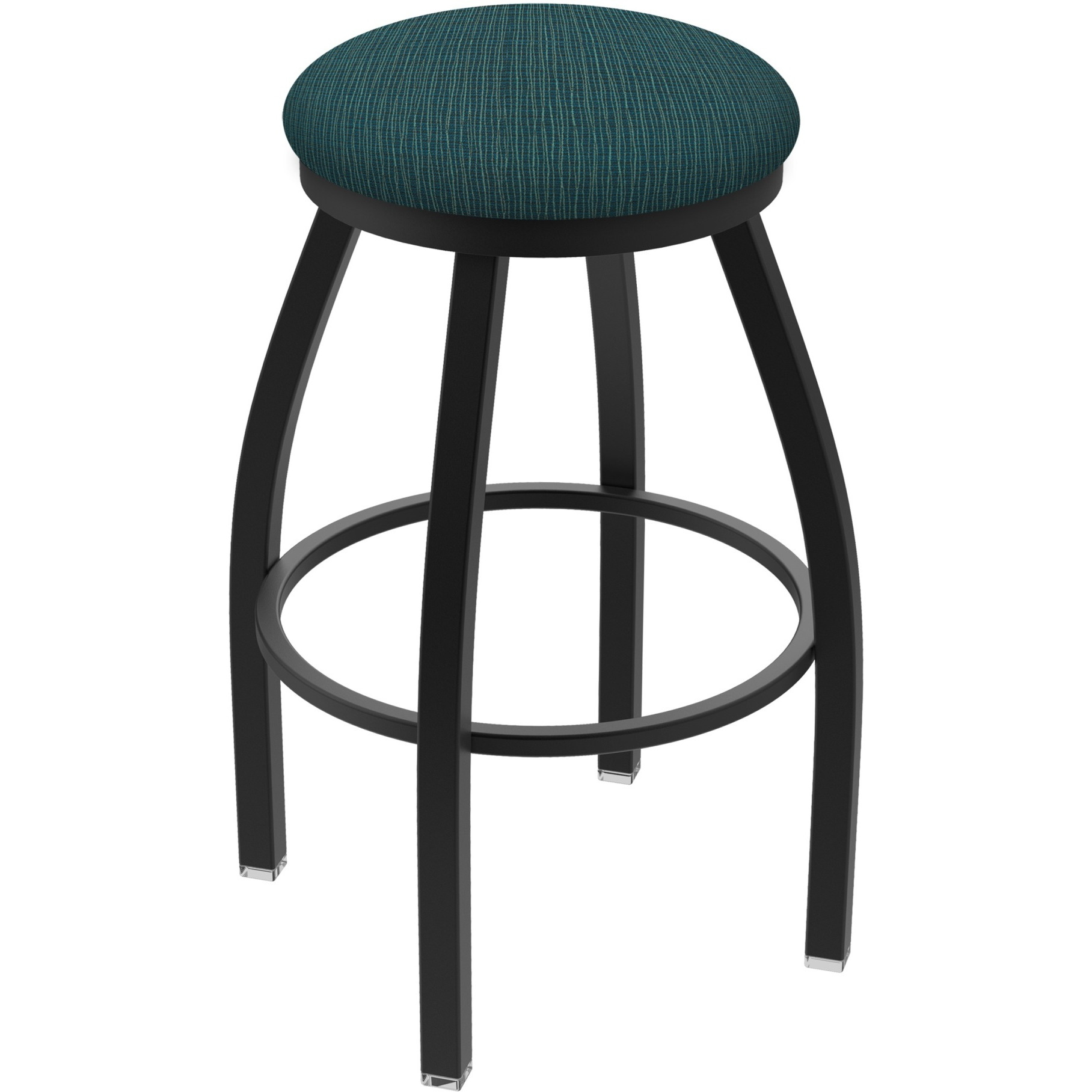 XL 802 Misha 36" Swivel Extra Tall Bar Stool with Black Wrinkle Finish and Graph Tidal Seat