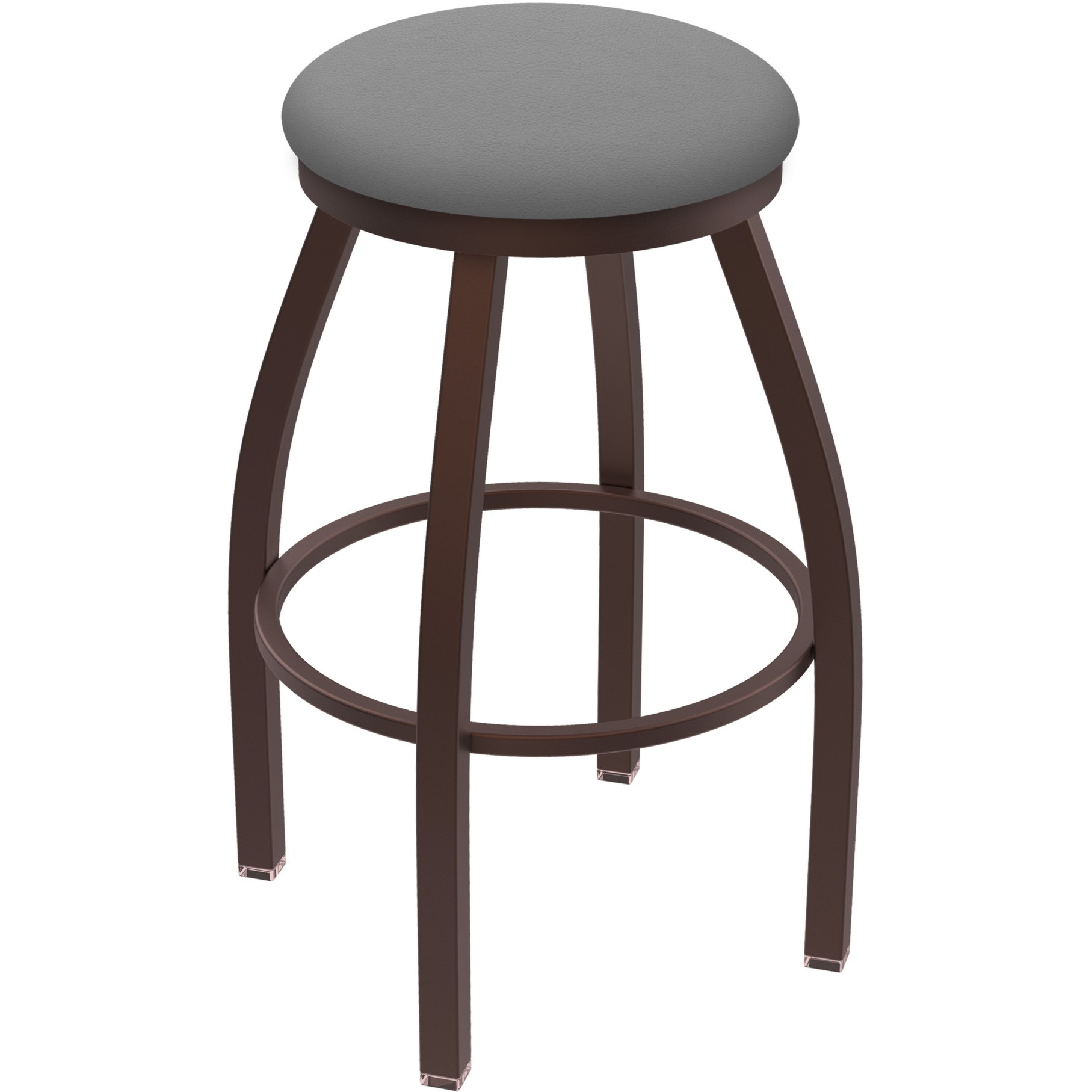 XL 802 Misha 36" Swivel Extra Tall Bar Stool with Bronze Finish and Canter Folkstone Grey Seat