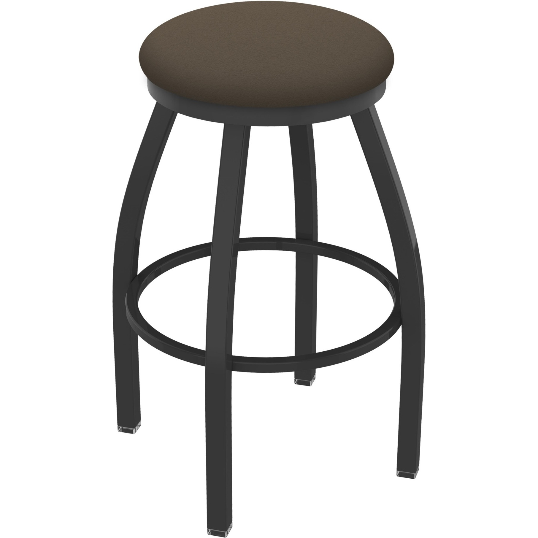XL 802 Misha 36" Swivel Extra Tall Bar Stool with Pewter Finish and Canter Earth Seat