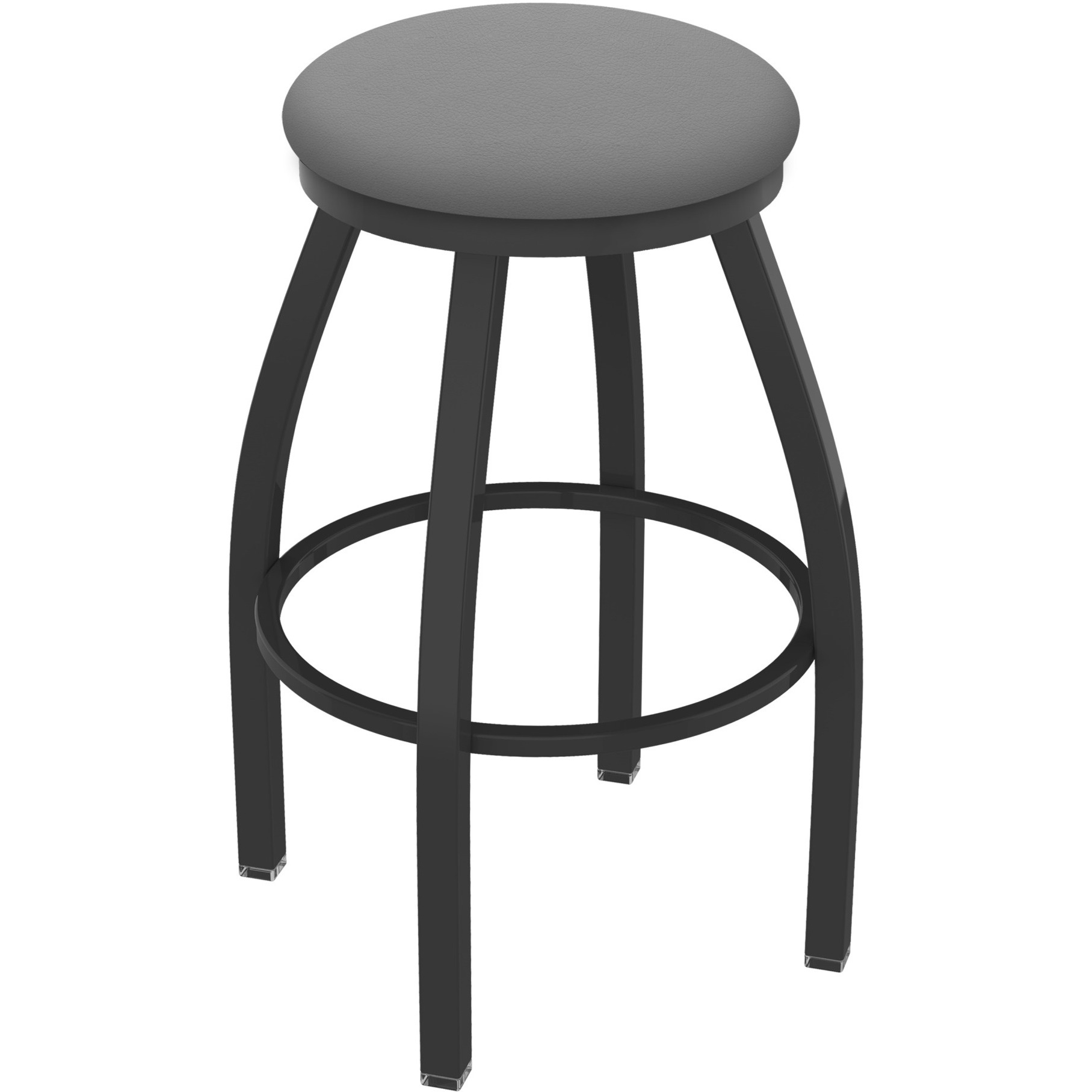 XL 802 Misha 36" Swivel Extra Tall Bar Stool with Pewter Finish and Canter Folkstone Grey Seat