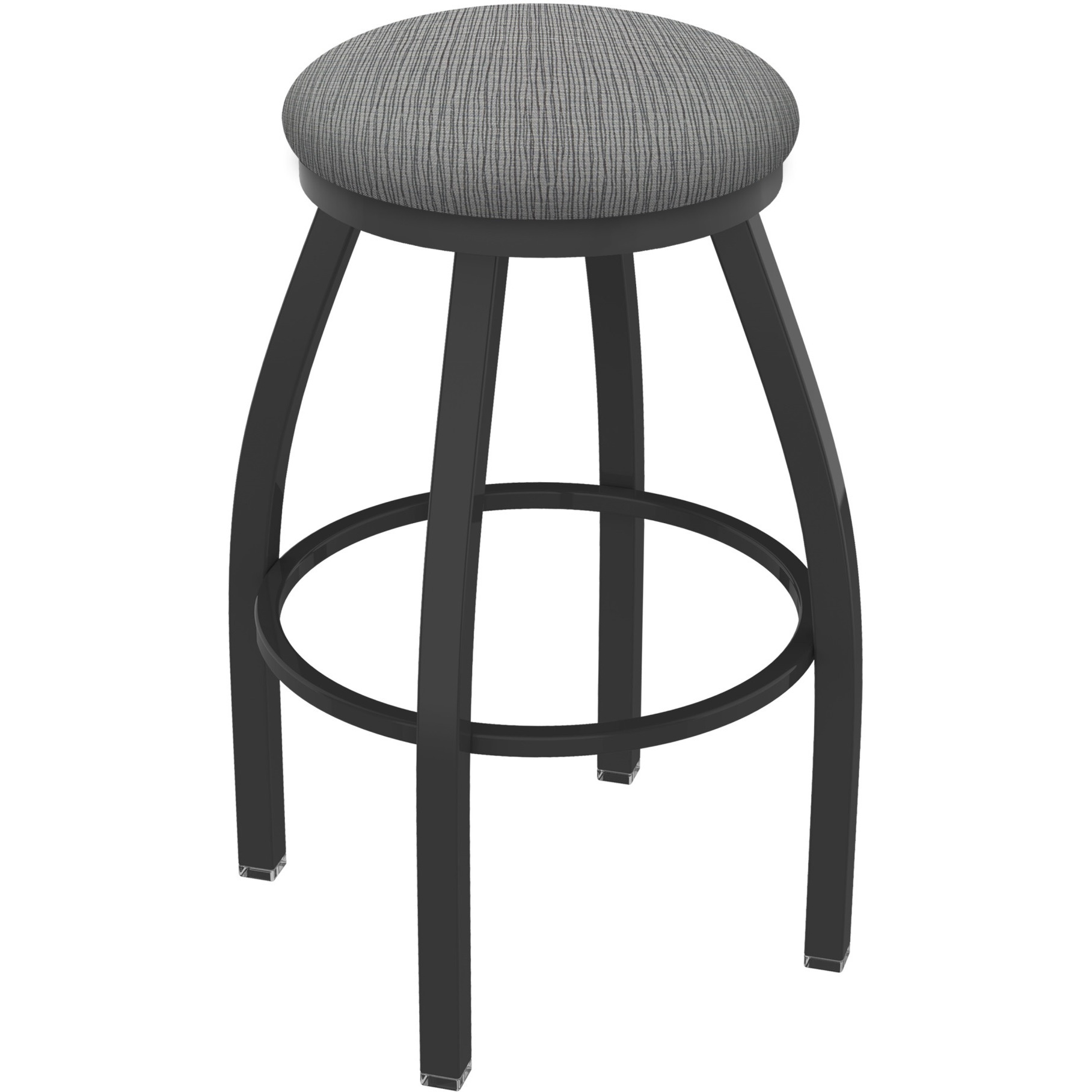 XL 802 Misha 36" Swivel Extra Tall Bar Stool with Pewter Finish and Graph Alpine Seat
