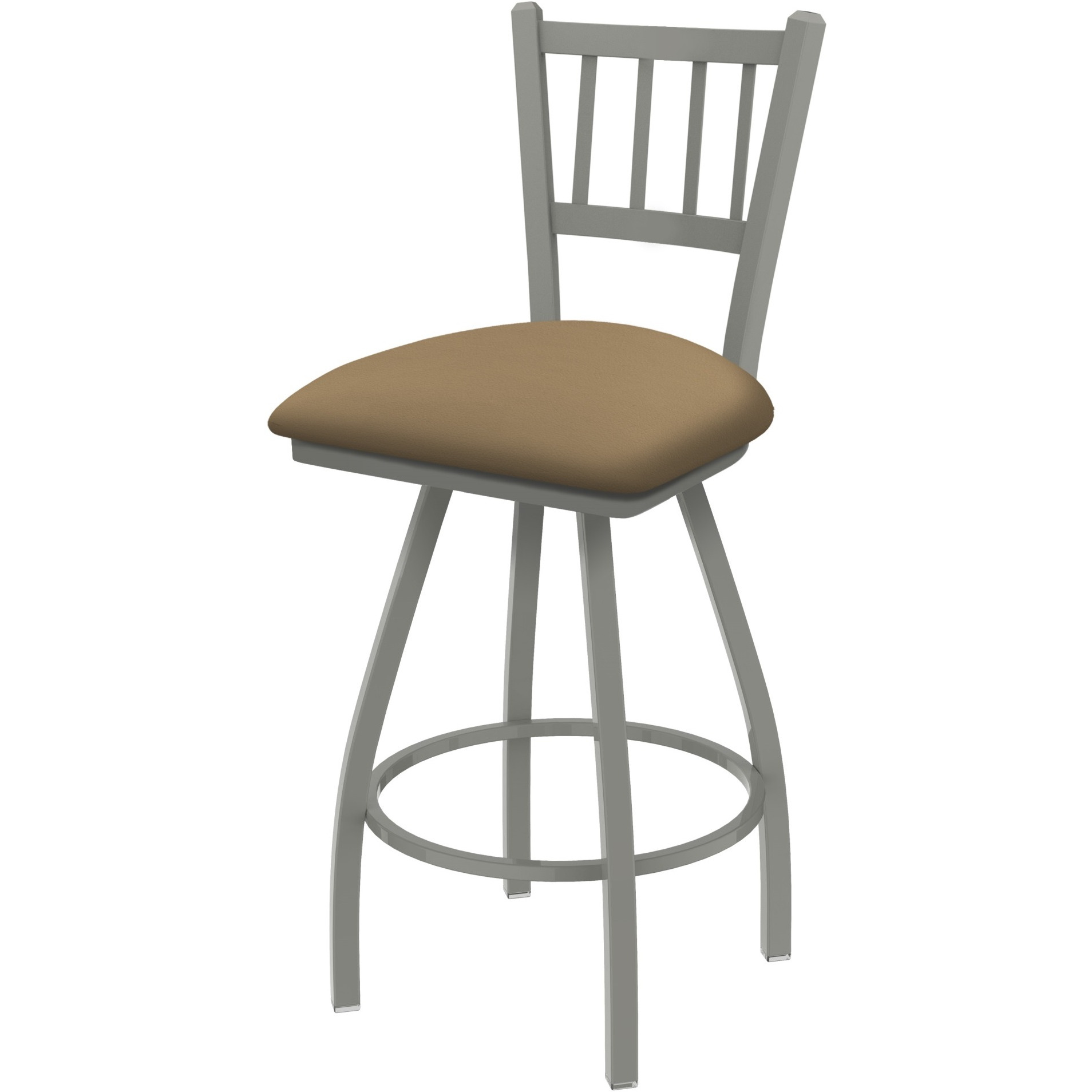 XL 810 Contessa 30" Swivel Bar Stool with Anodized Nickel Finish and Canter Sand Seat