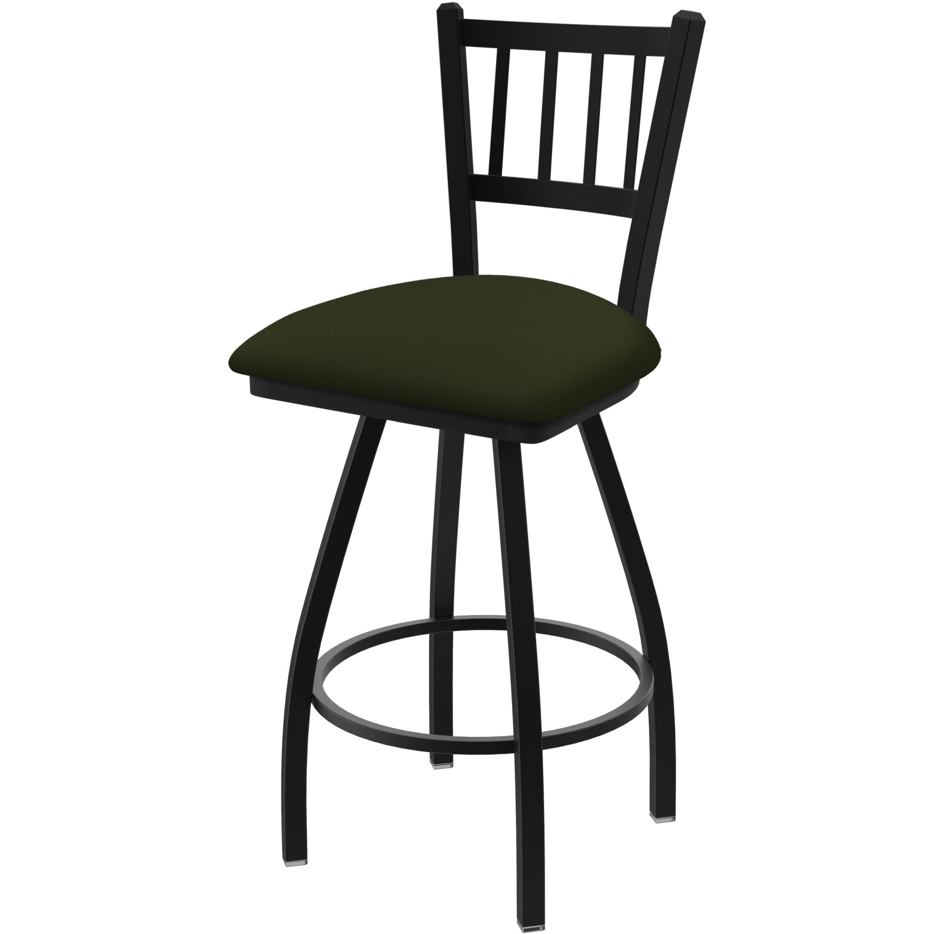 XL 810 Contessa 30" Swivel Bar Stool with Black Wrinkle Finish and Canter Pine Seat
