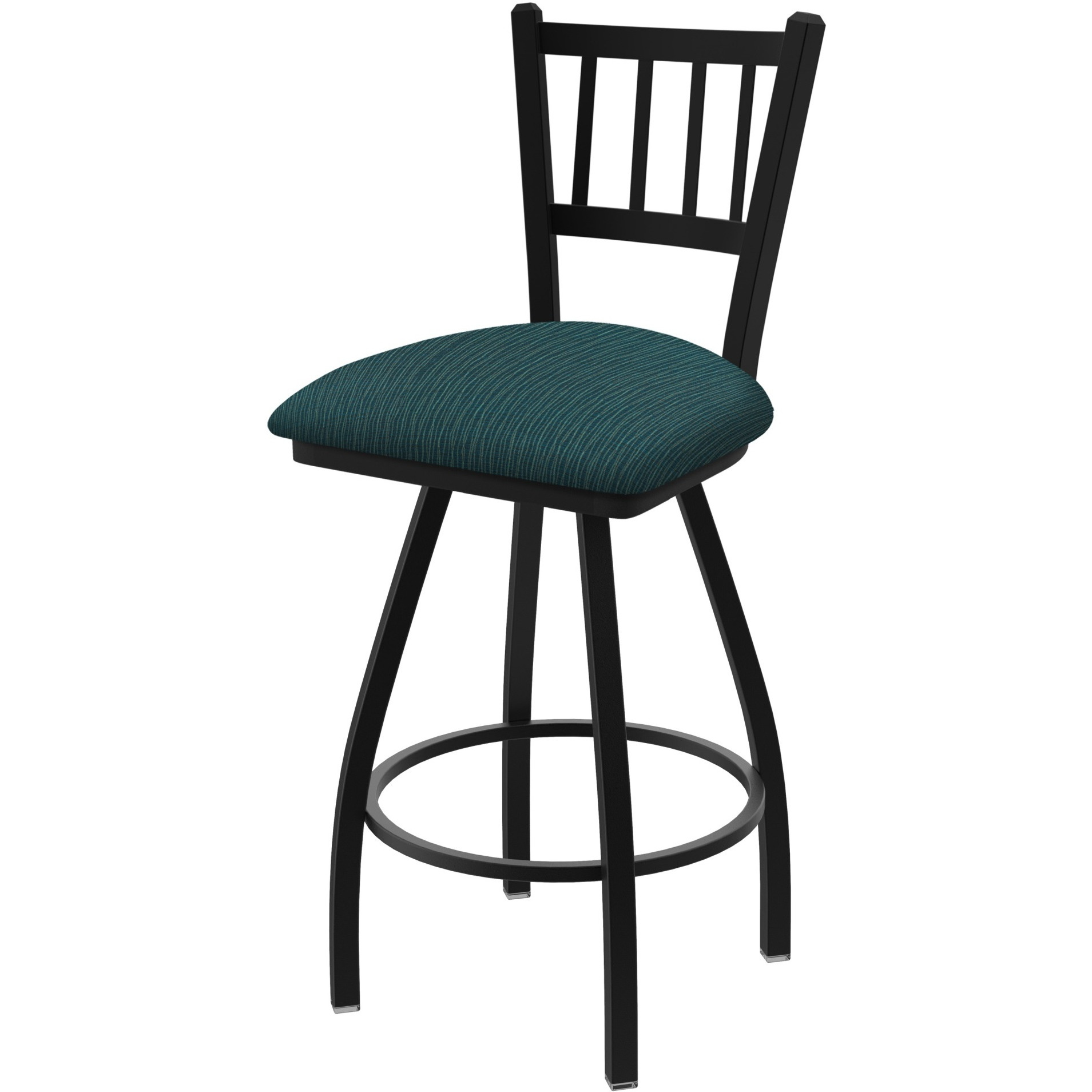 XL 810 Contessa 30" Swivel Bar Stool with Black Wrinkle Finish and Graph Tidal Seat