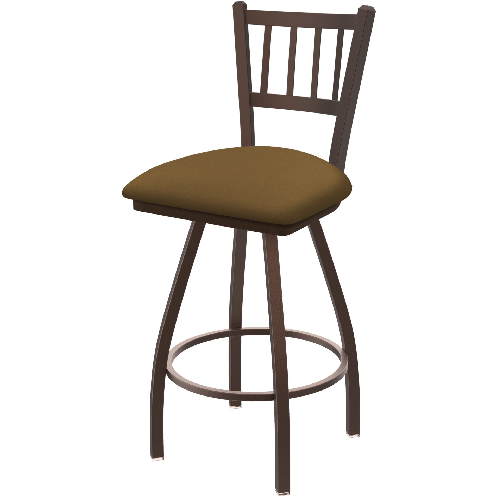 XL 810 Contessa 30" Swivel Bar Stool with Bronze Finish and Canter Saddle Seat
