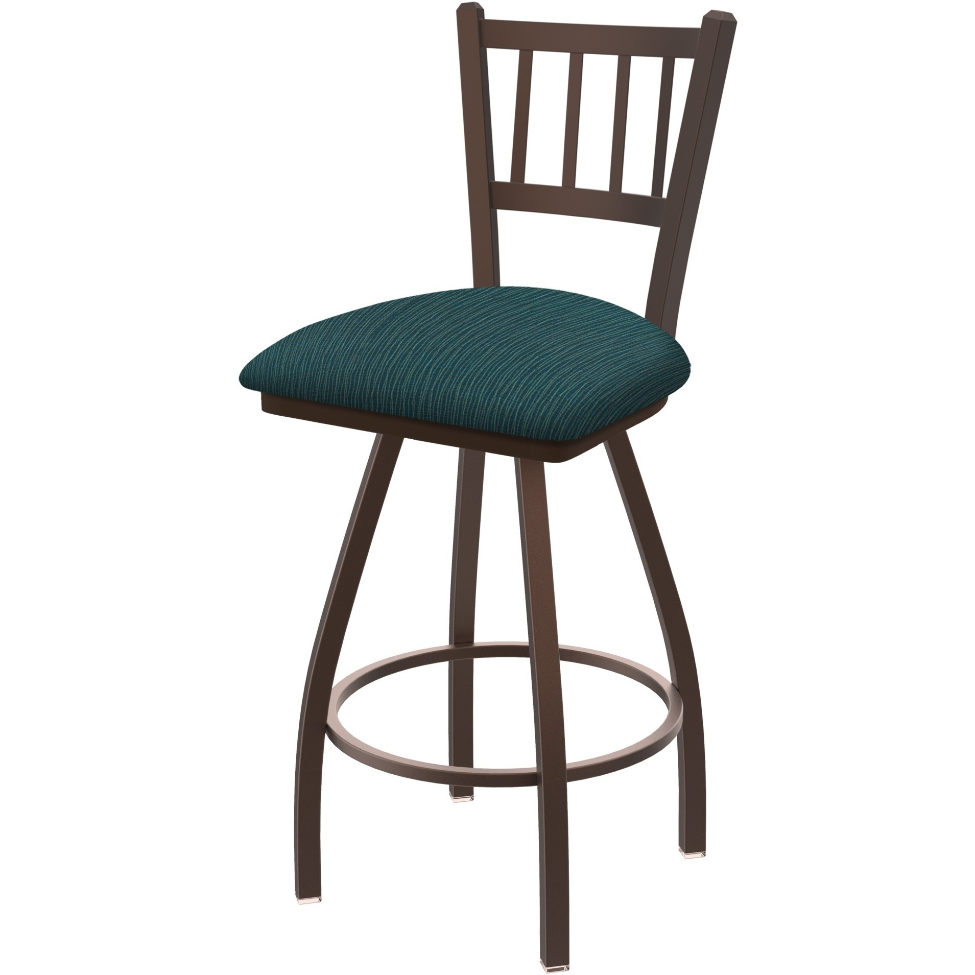 XL 810 Contessa 30" Swivel Bar Stool with Bronze Finish and Graph Tidal Seat