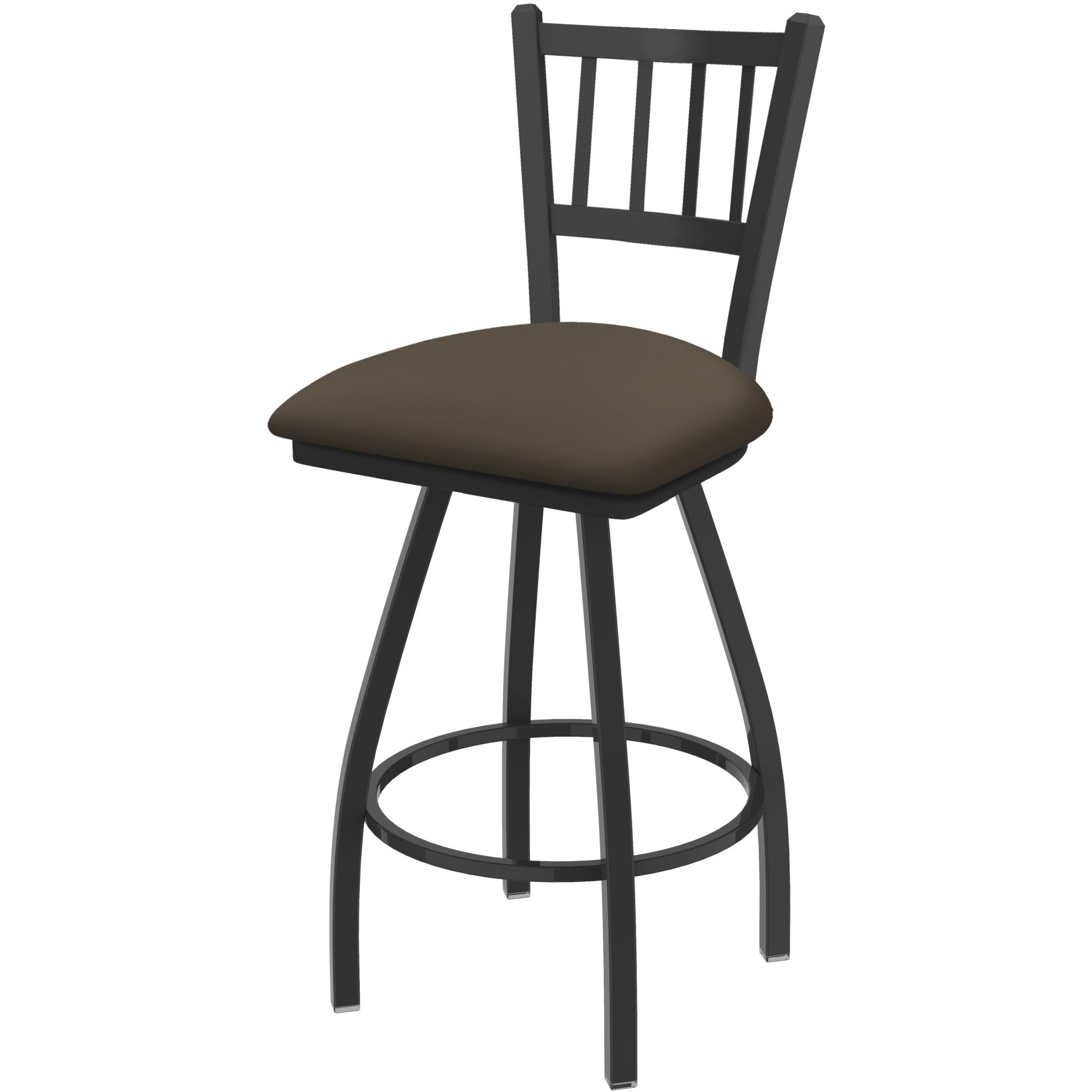 XL 810 Contessa 30" Swivel Bar Stool with Pewter Finish and Canter Earth Seat