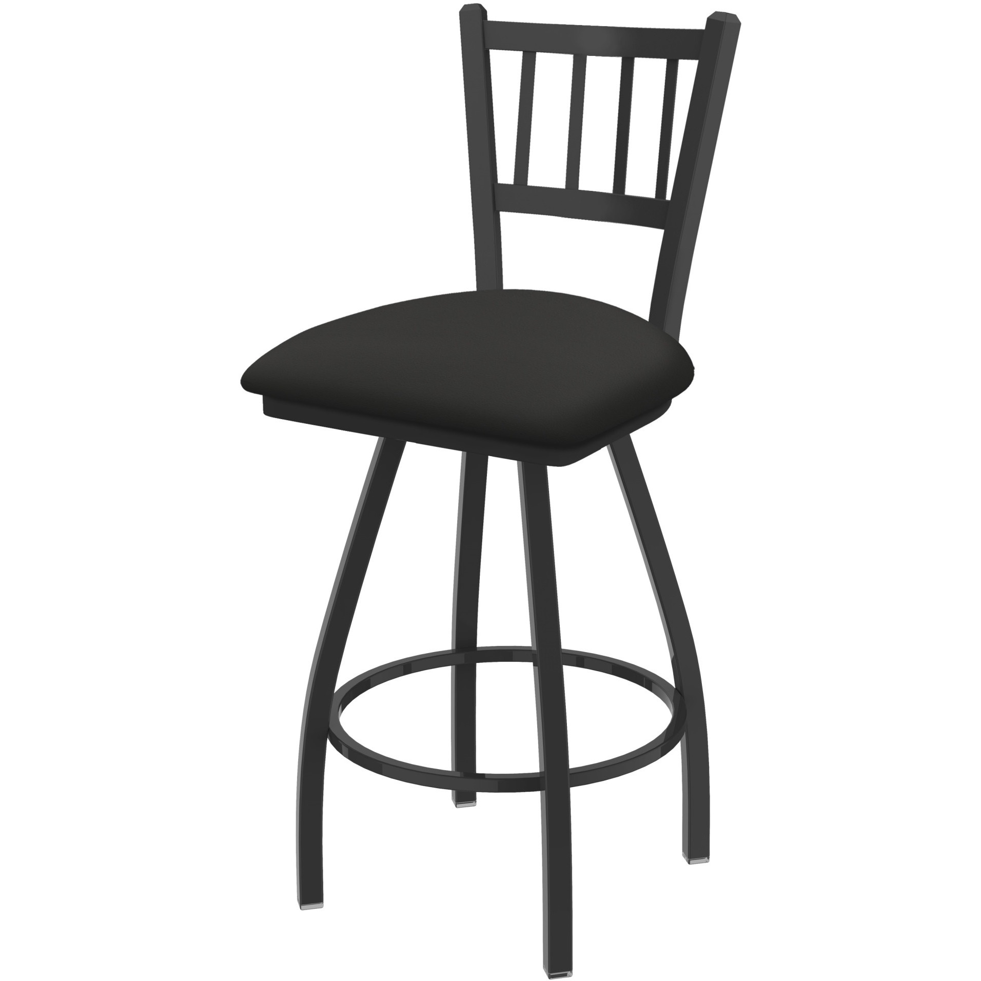 XL 810 Contessa 30" Swivel Bar Stool with Pewter Finish and Canter Iron Seat