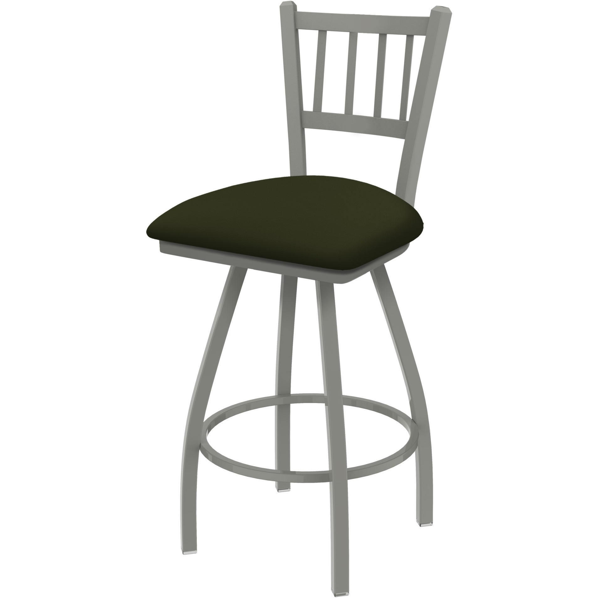 XL 810 Contessa 36" Swivel Extra Tall Bar Stool with Anodized Nickel Finish and Canter Pine Seat