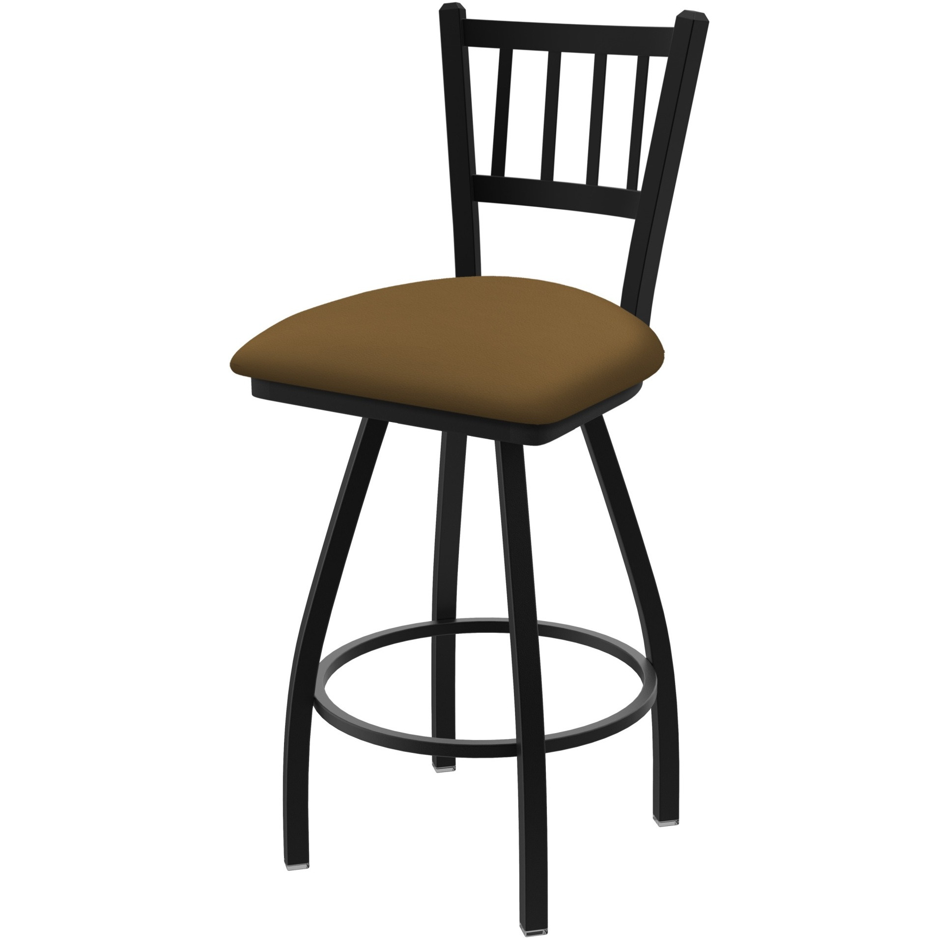 XL 810 Contessa 36" Swivel Extra Tall Bar Stool with Black Wrinkle Finish and Canter Saddle Seat