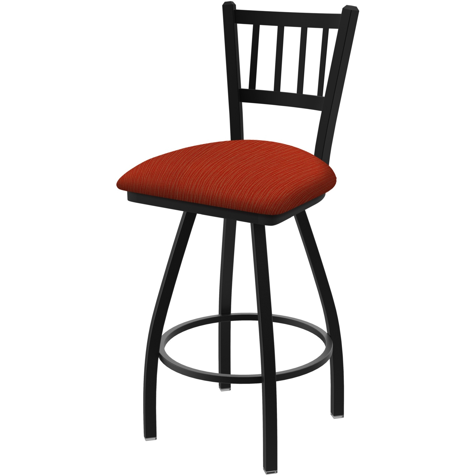XL 810 Contessa 36" Swivel Extra Tall Bar Stool with Black Wrinkle Finish and Graph Poppy Seat