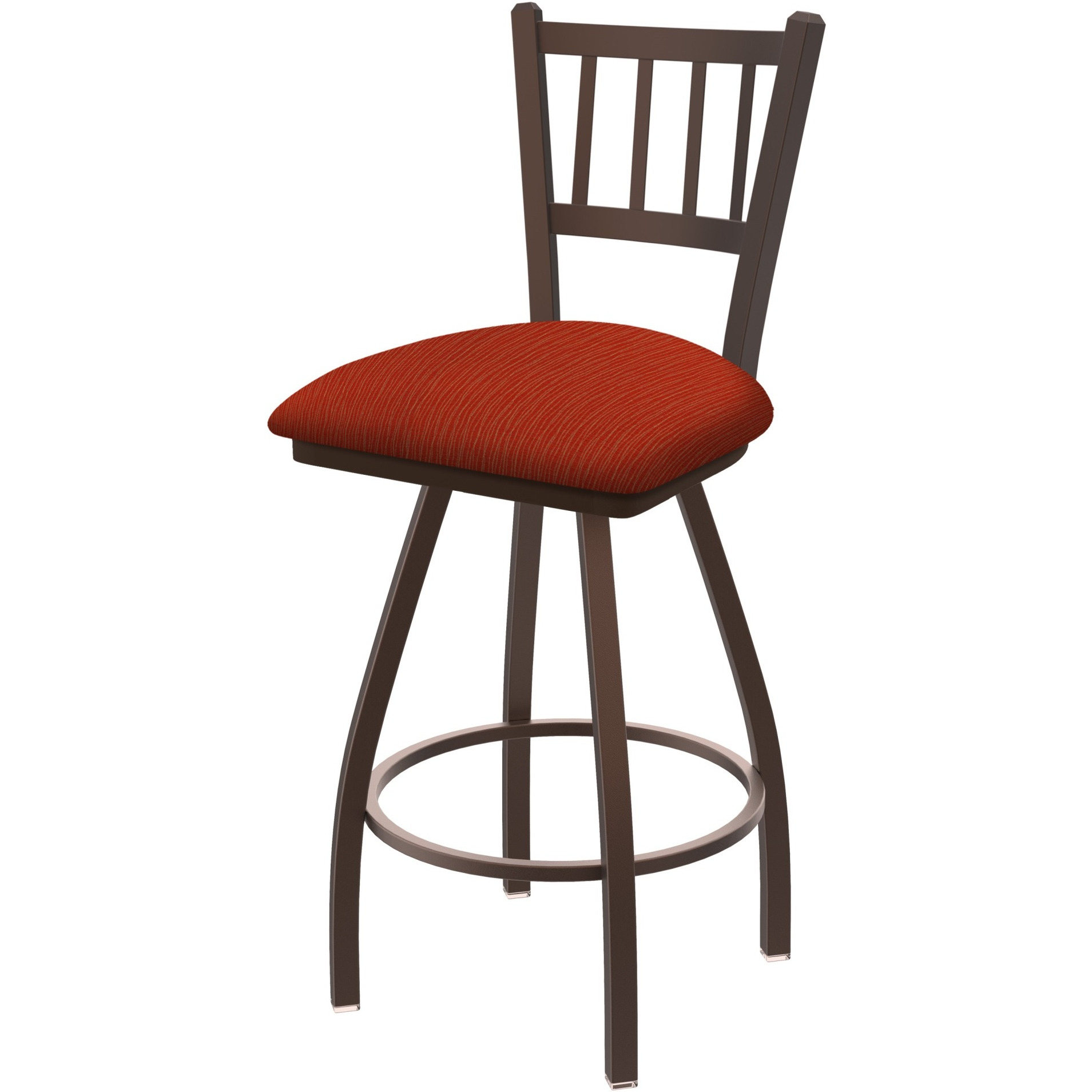 XL 810 Contessa 36" Swivel Extra Tall Bar Stool with Bronze Finish and Graph Poppy Seat
