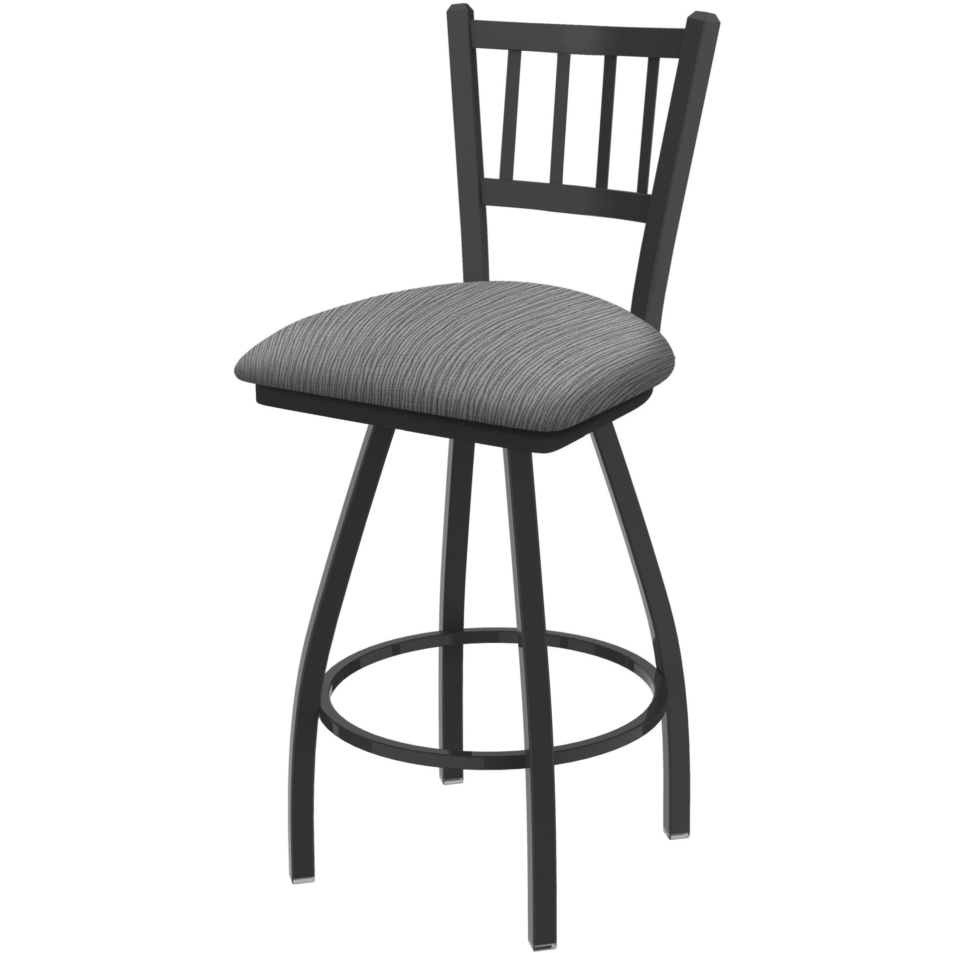 XL 810 Contessa 36" Swivel Extra Tall Bar Stool with Pewter Finish and Graph Alpine Seat