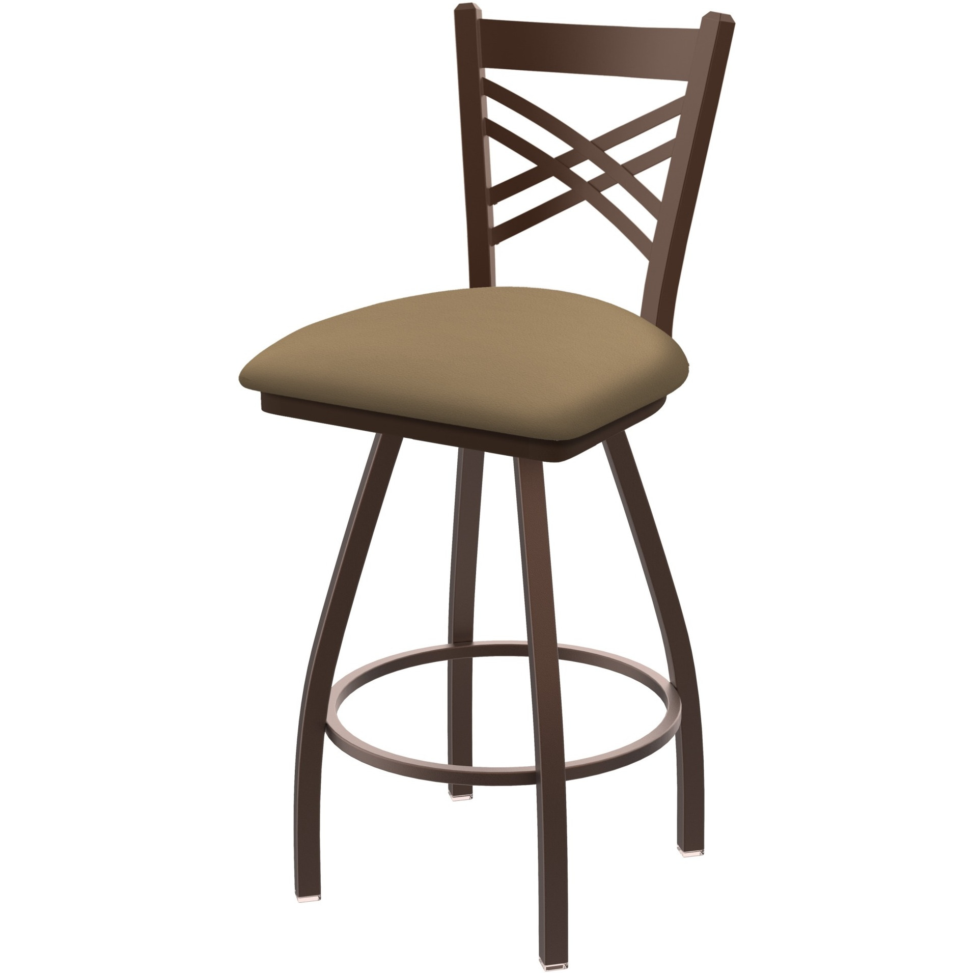 XL 820 Catalina 36" Swivel Extra Tall Bar Stool with Bronze Finish and Canter Sand Seat