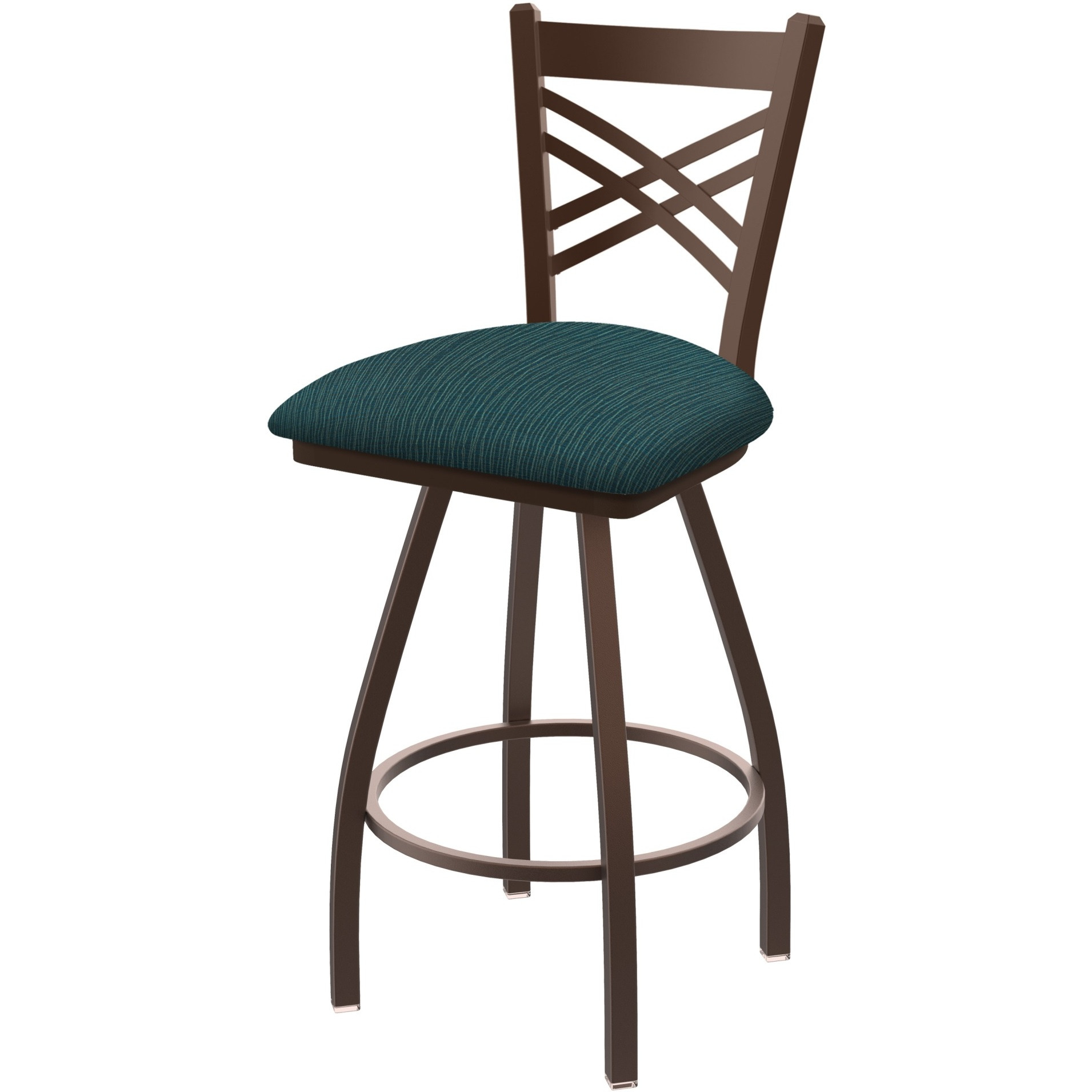 XL 820 Catalina 36" Swivel Extra Tall Bar Stool with Bronze Finish and Graph Tidal Seat
